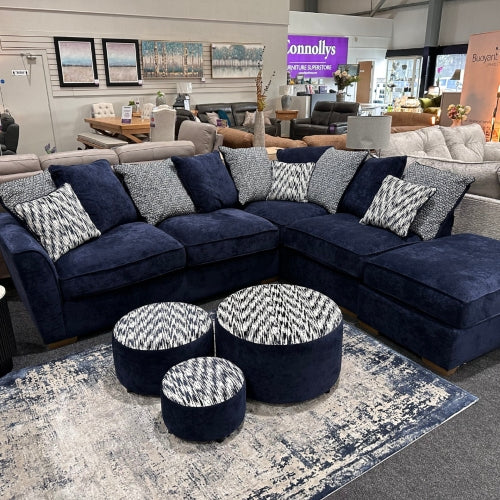 ATLANTIS CORNER SOFA + DOLLIE FOOTSTOOL