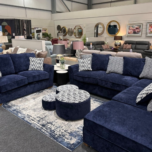 ATLANTIS CORNER SOFA + DOLLIE FOOTSTOOL