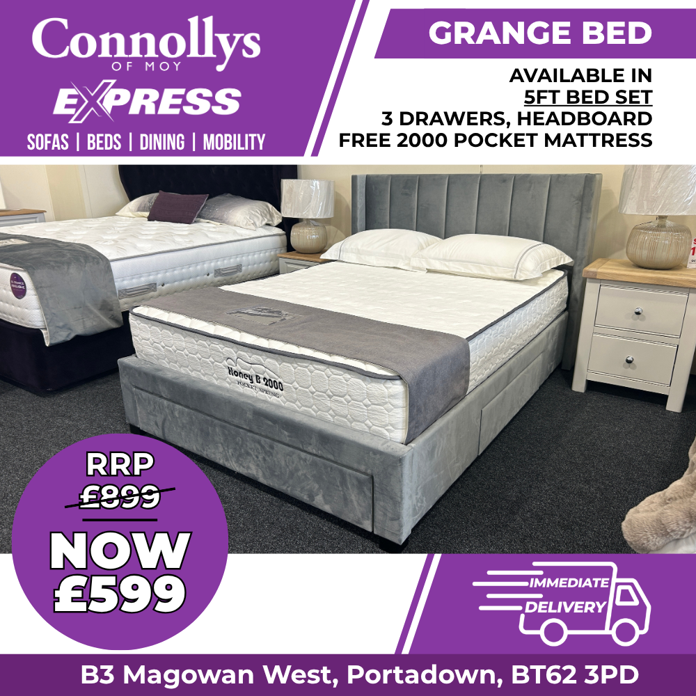 Grange 5ft Bedframe + 3 Drawers