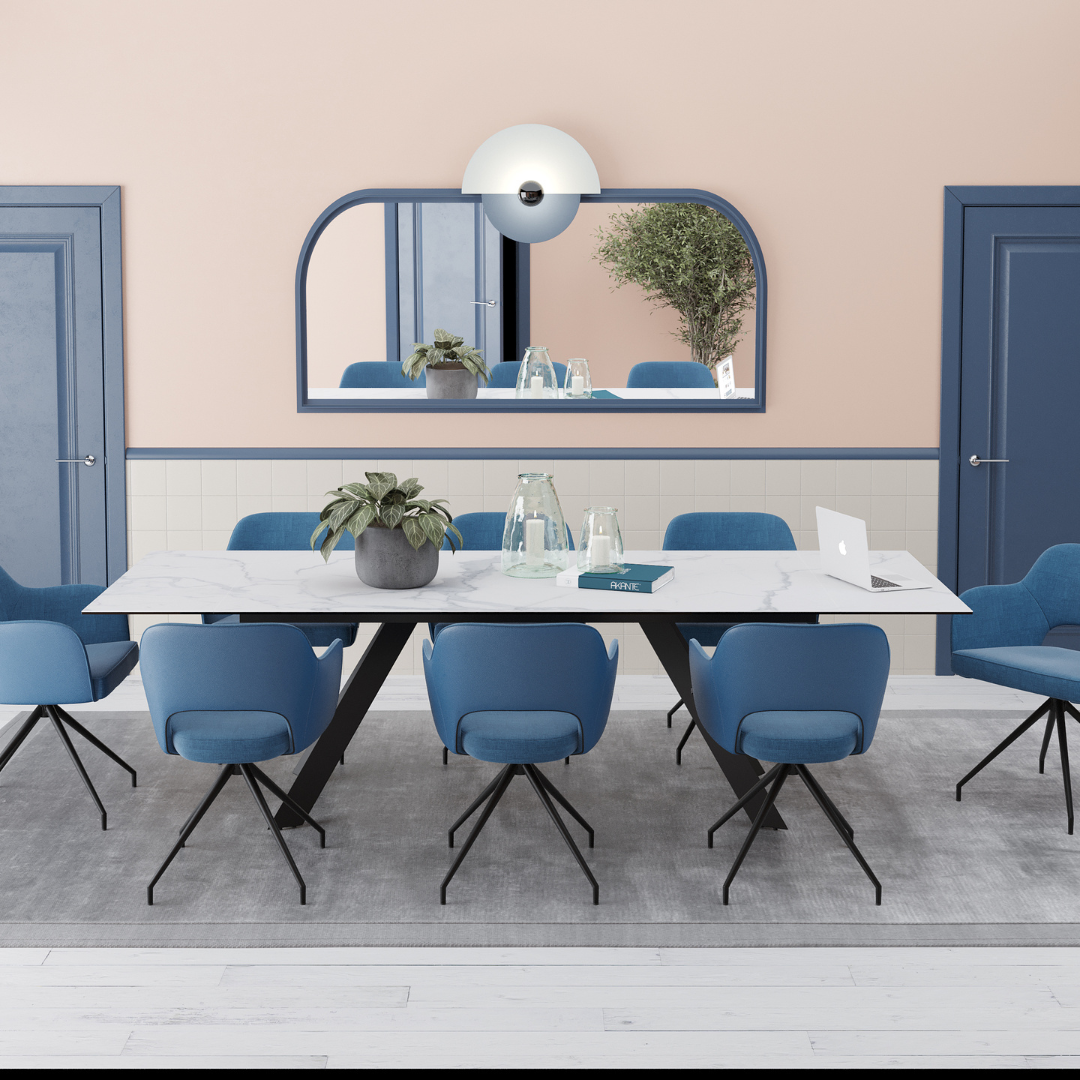 Chicago Swivel Seat Chair - Blue