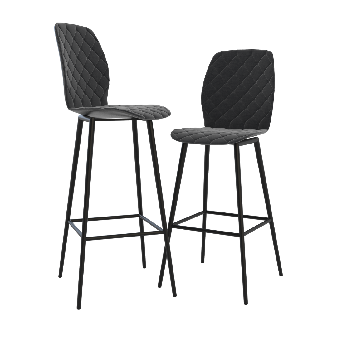 Vegas Bar Stool - Charcoal