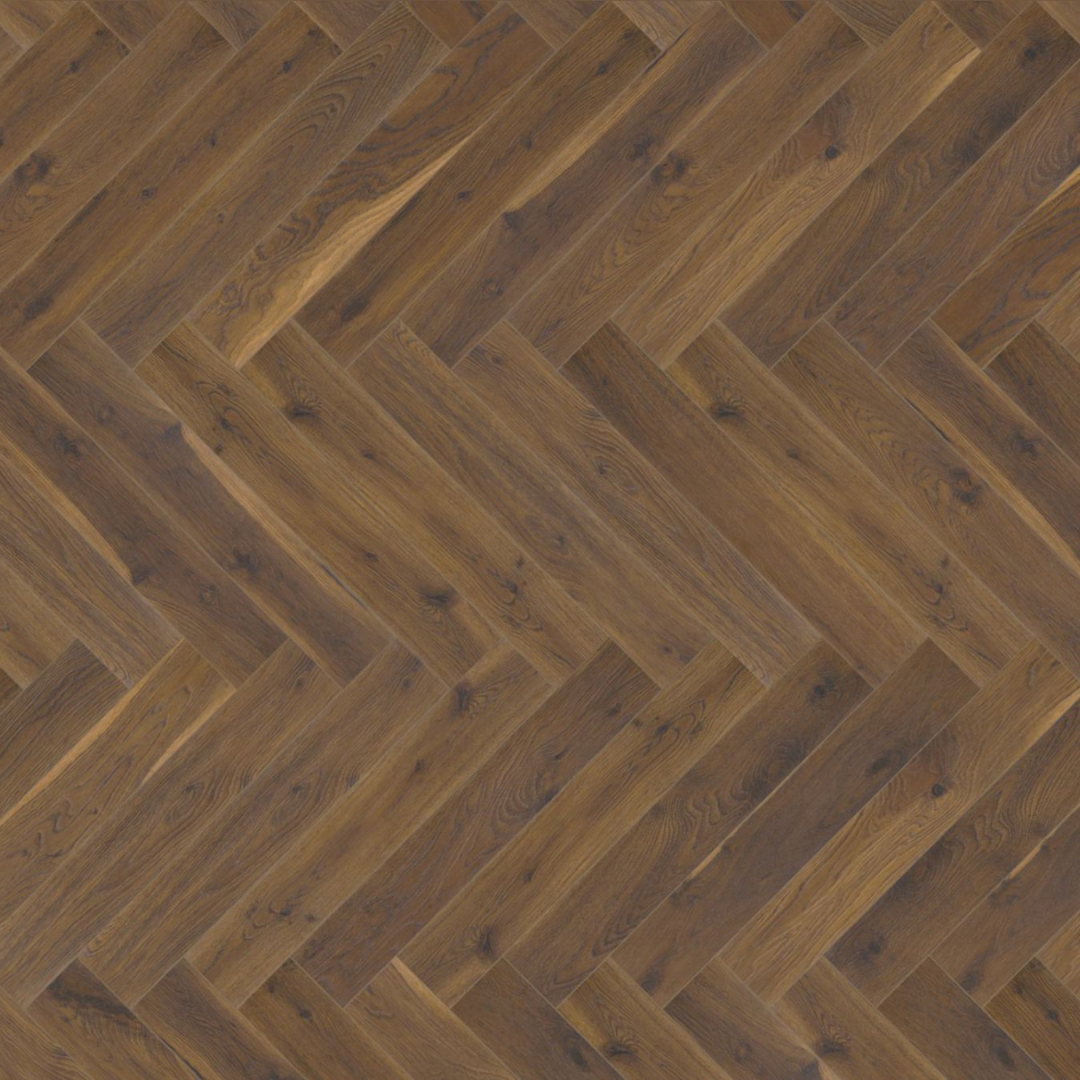 Premium Coffee Oak Herringbone