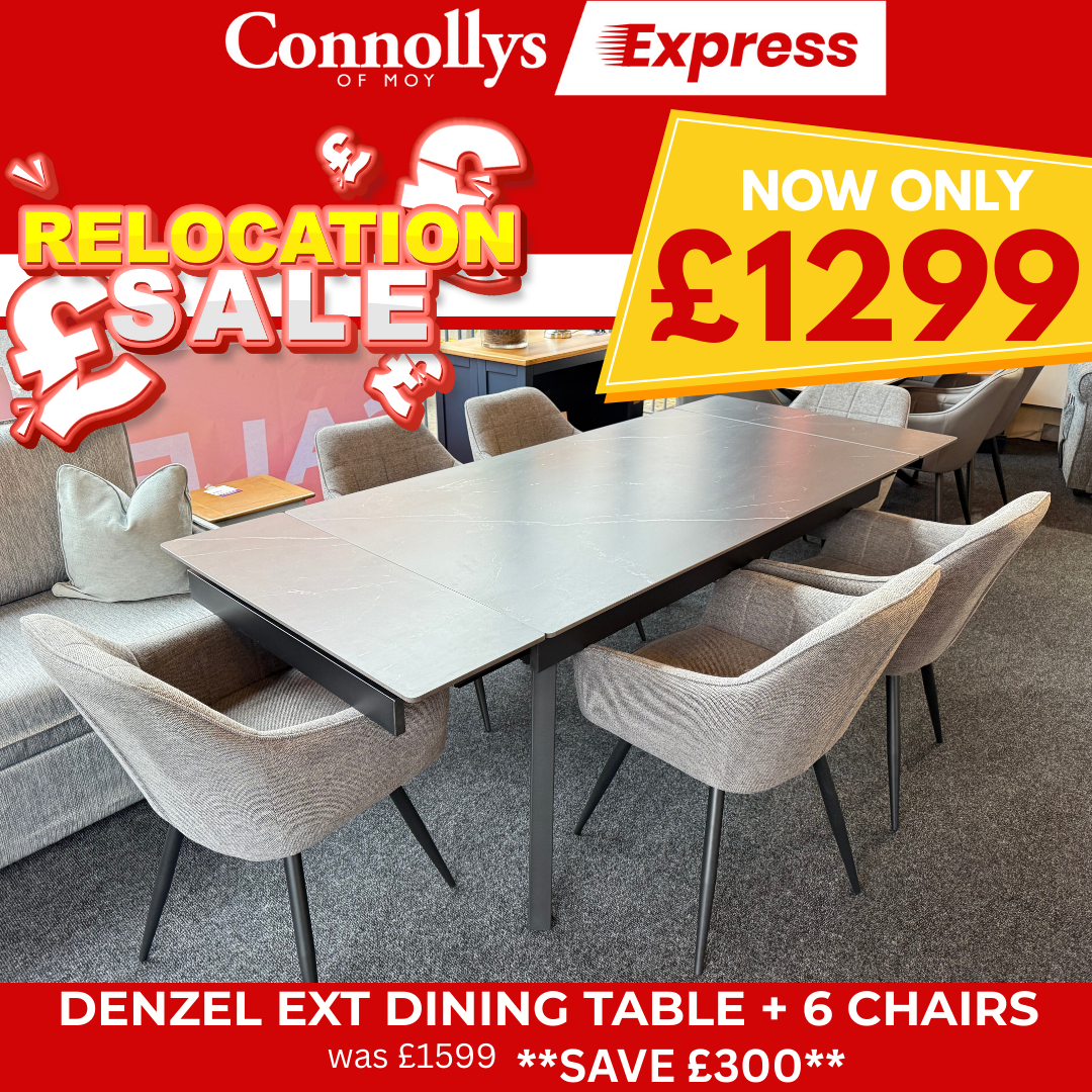 Denzel Dining Table + 6 Chairs