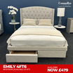 Emily 4ft6 Bedframe + 2 Drawers