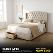 Emily 4ft6 Bedframe + 2 Drawers