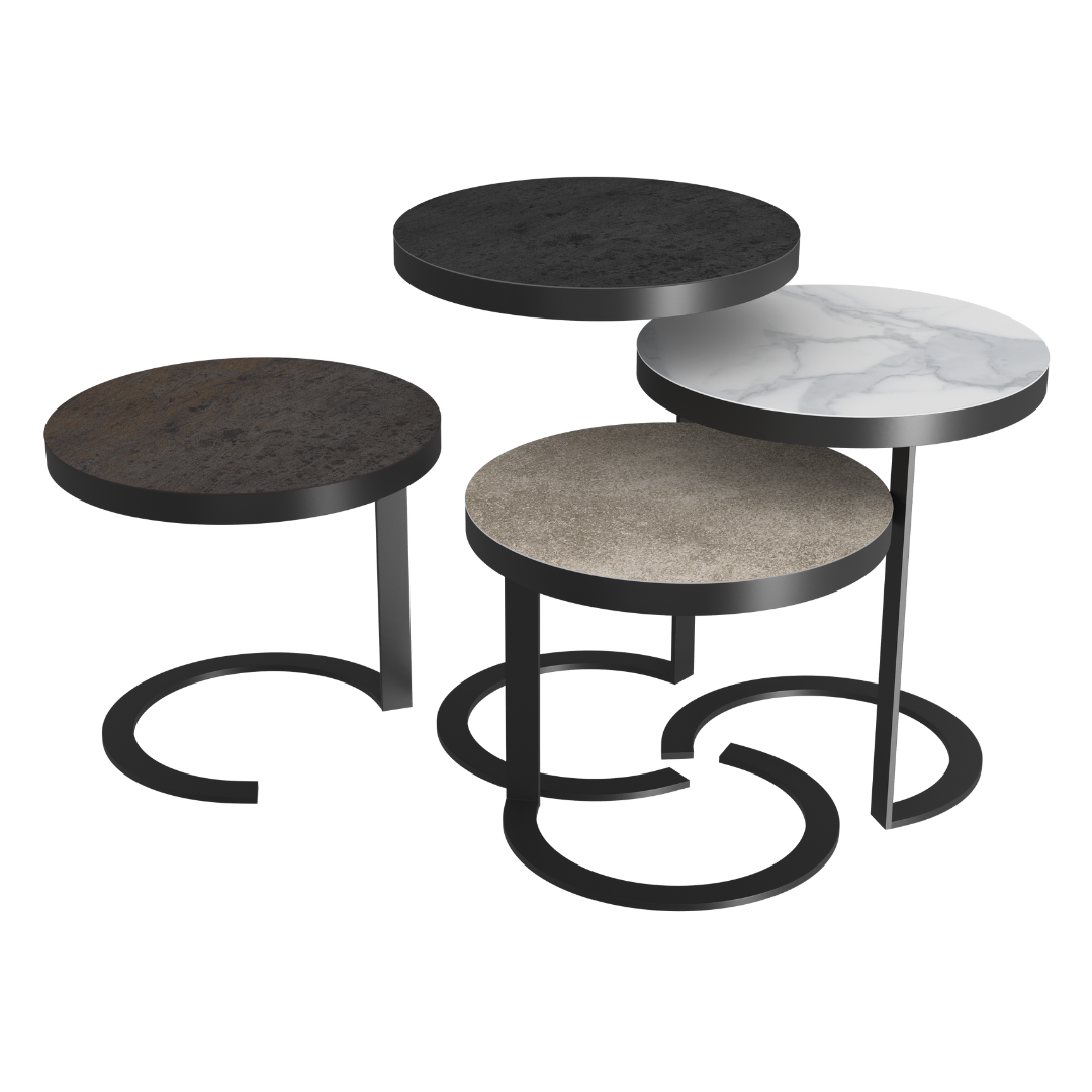 Eureka Side Table - Titanium