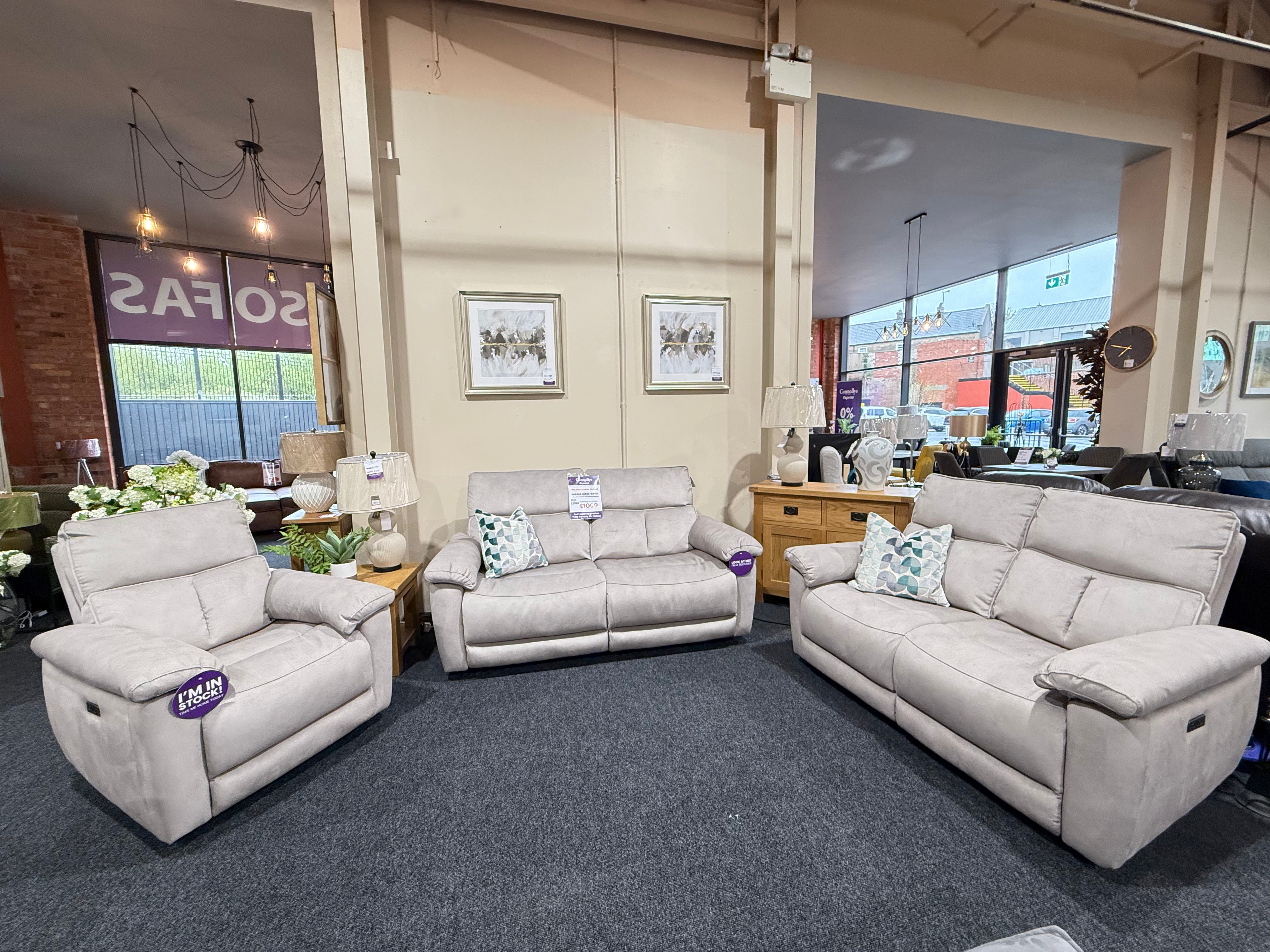 Serena 3+2 Electric Reliners Sofas
