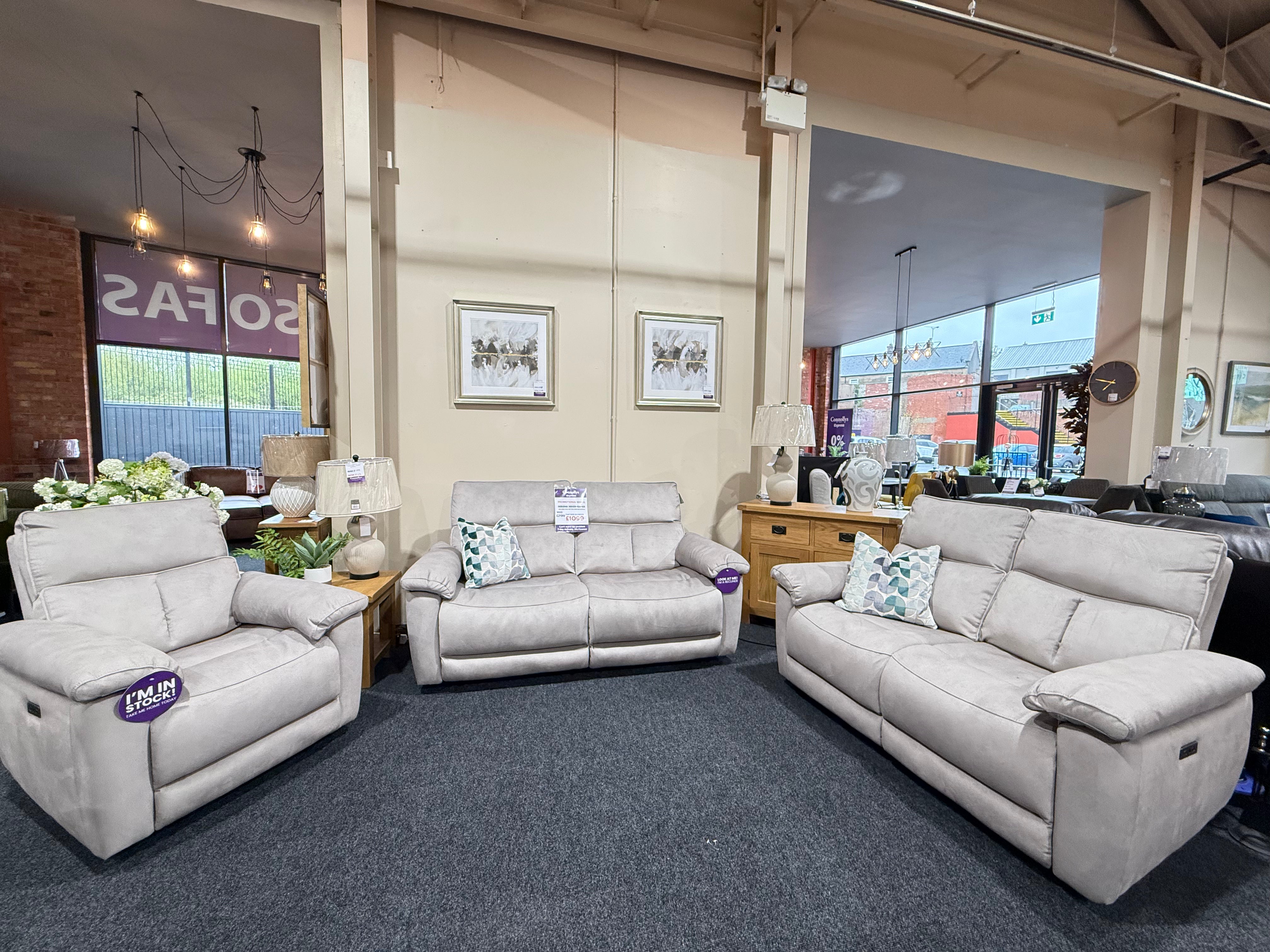 Serena 3+2 Electric Reliners Sofas