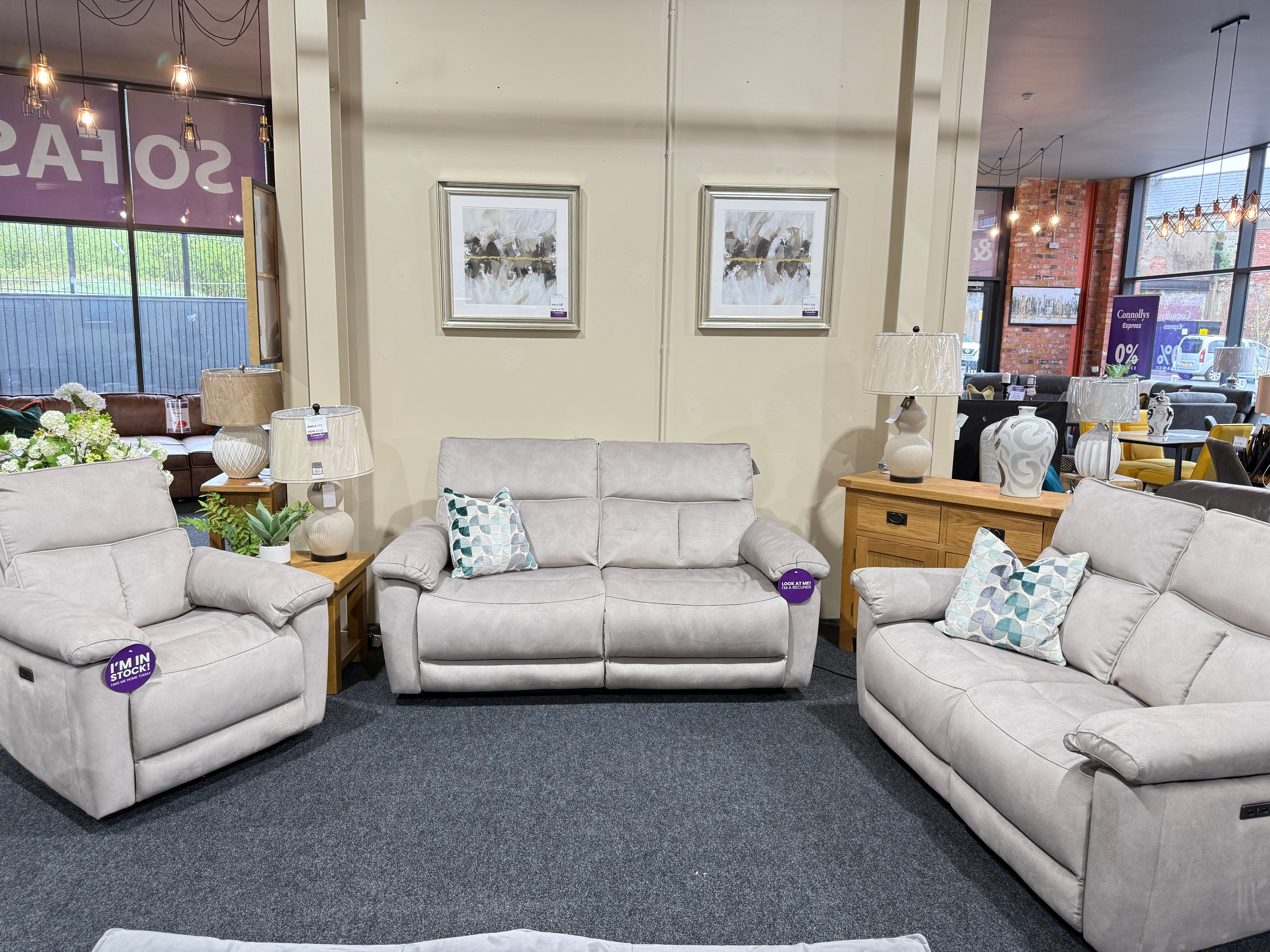 Serena 3+2 Electric Reliners Sofas