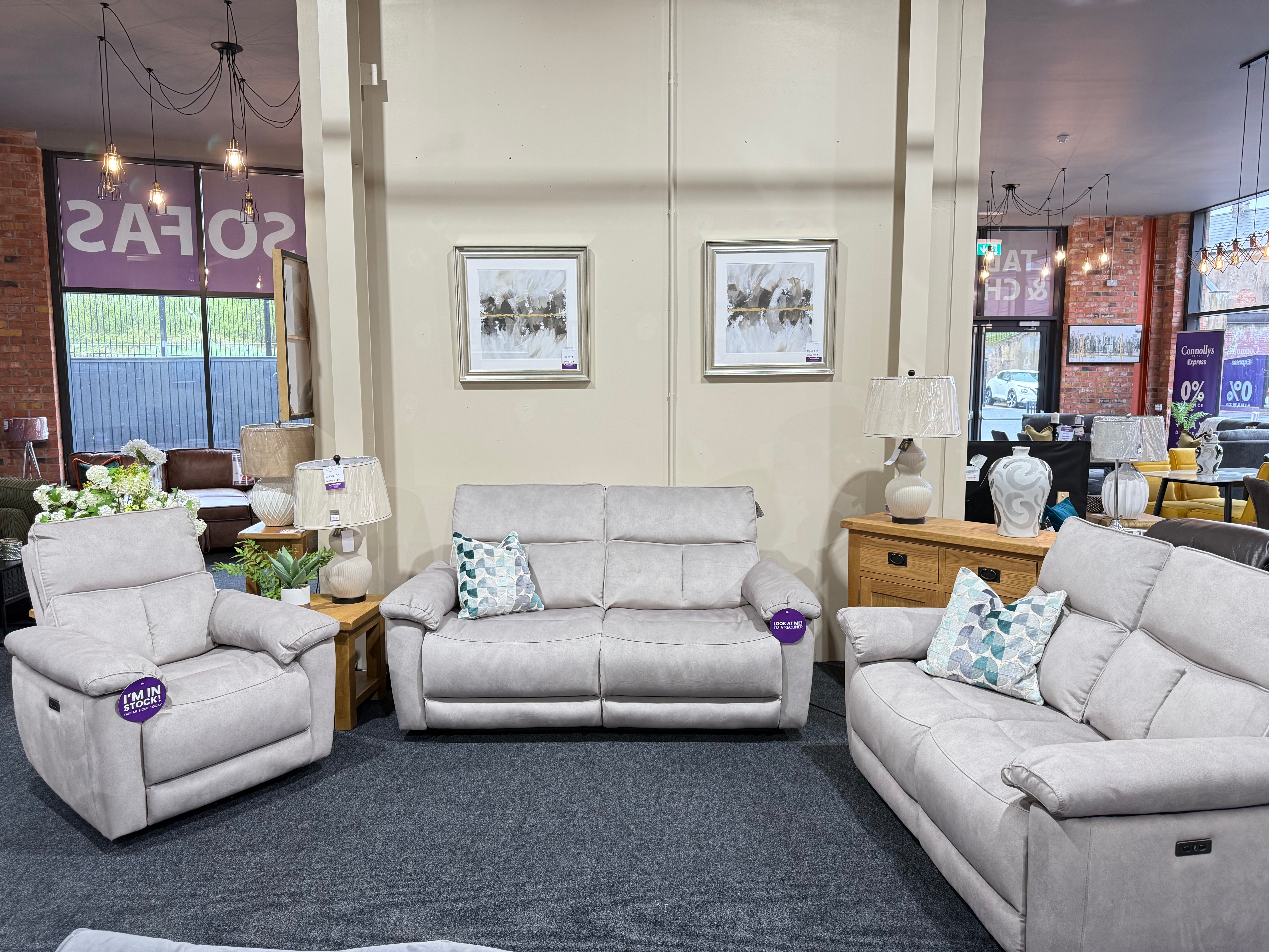 Serena 3+2 Electric Reliners Sofas