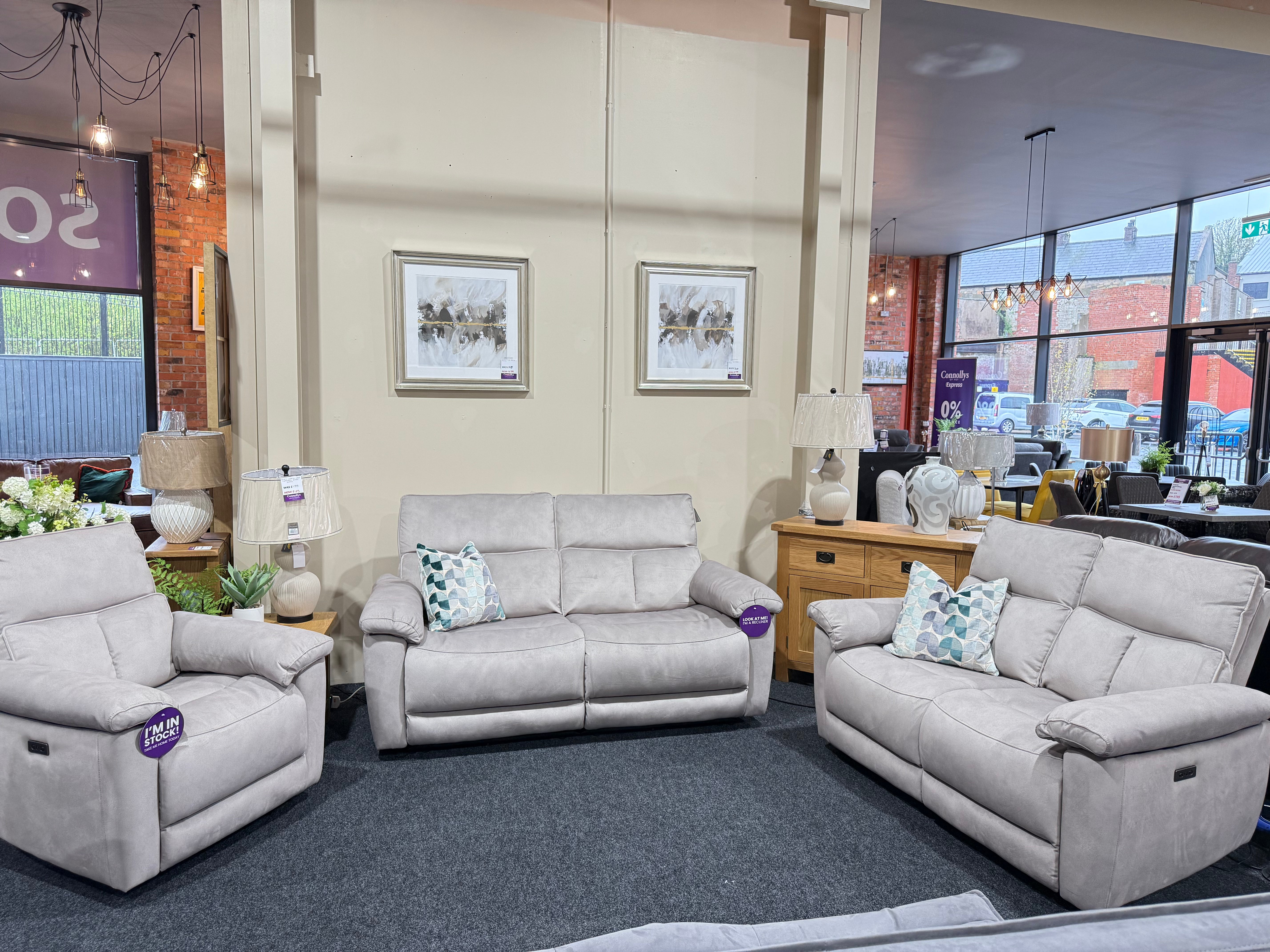 Serena 3+2 Electric Reliners Sofas