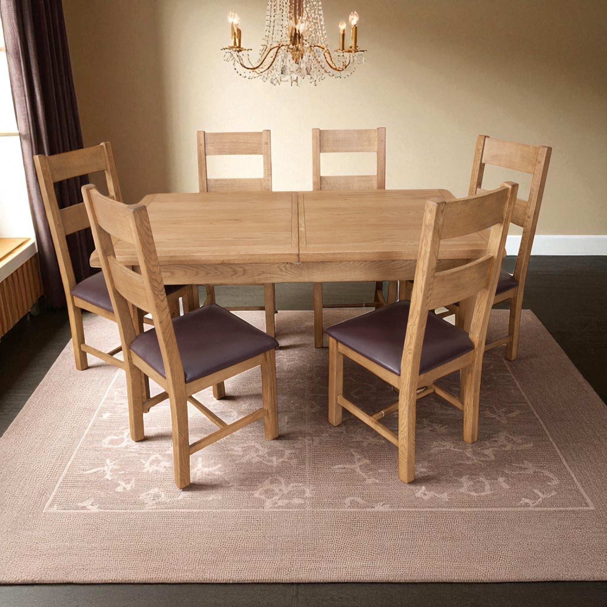 MELBOURNE COUNTRY 1.6M EXTENDING DINING TABLE