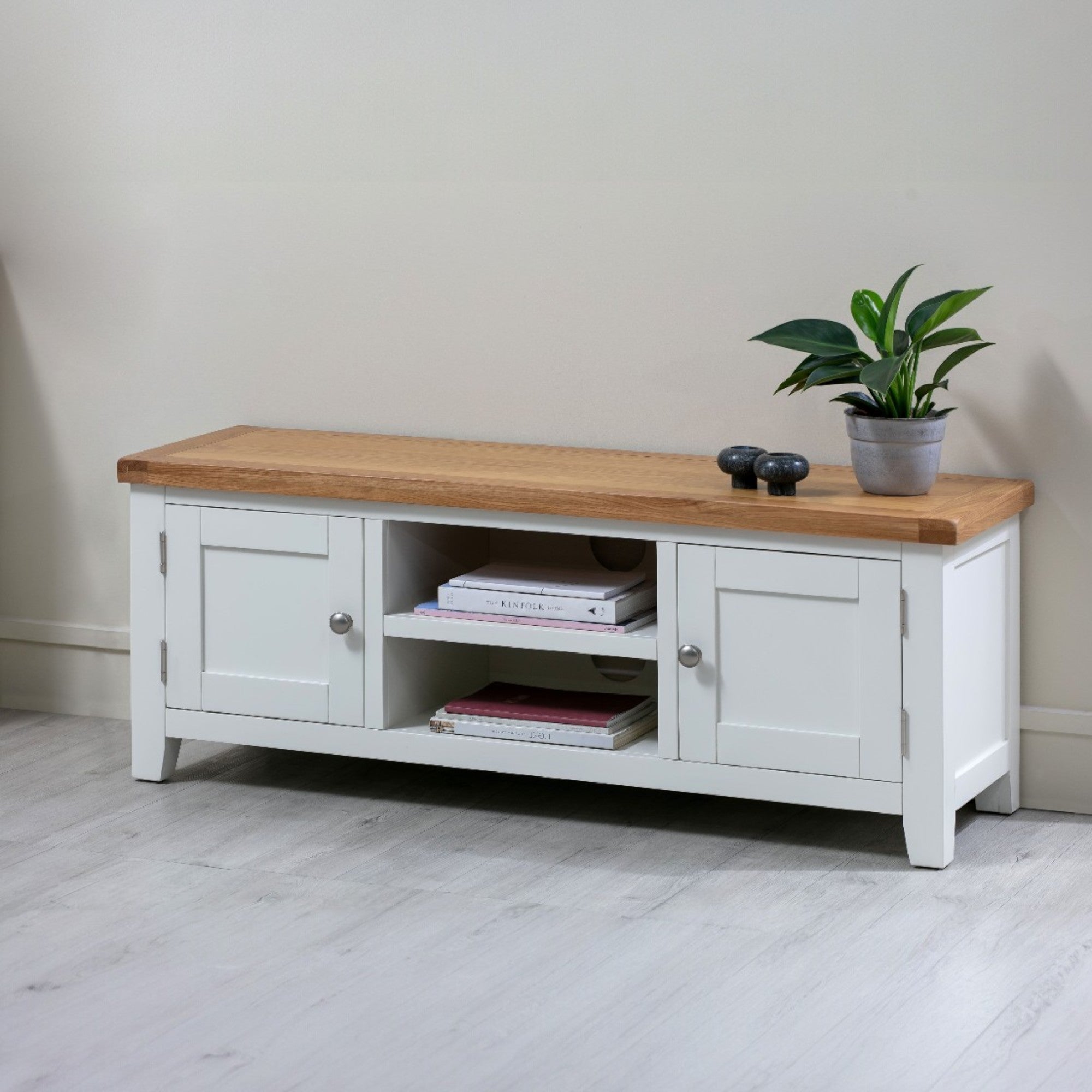 MELBOURNE WHITE PLASMA TV CABINET