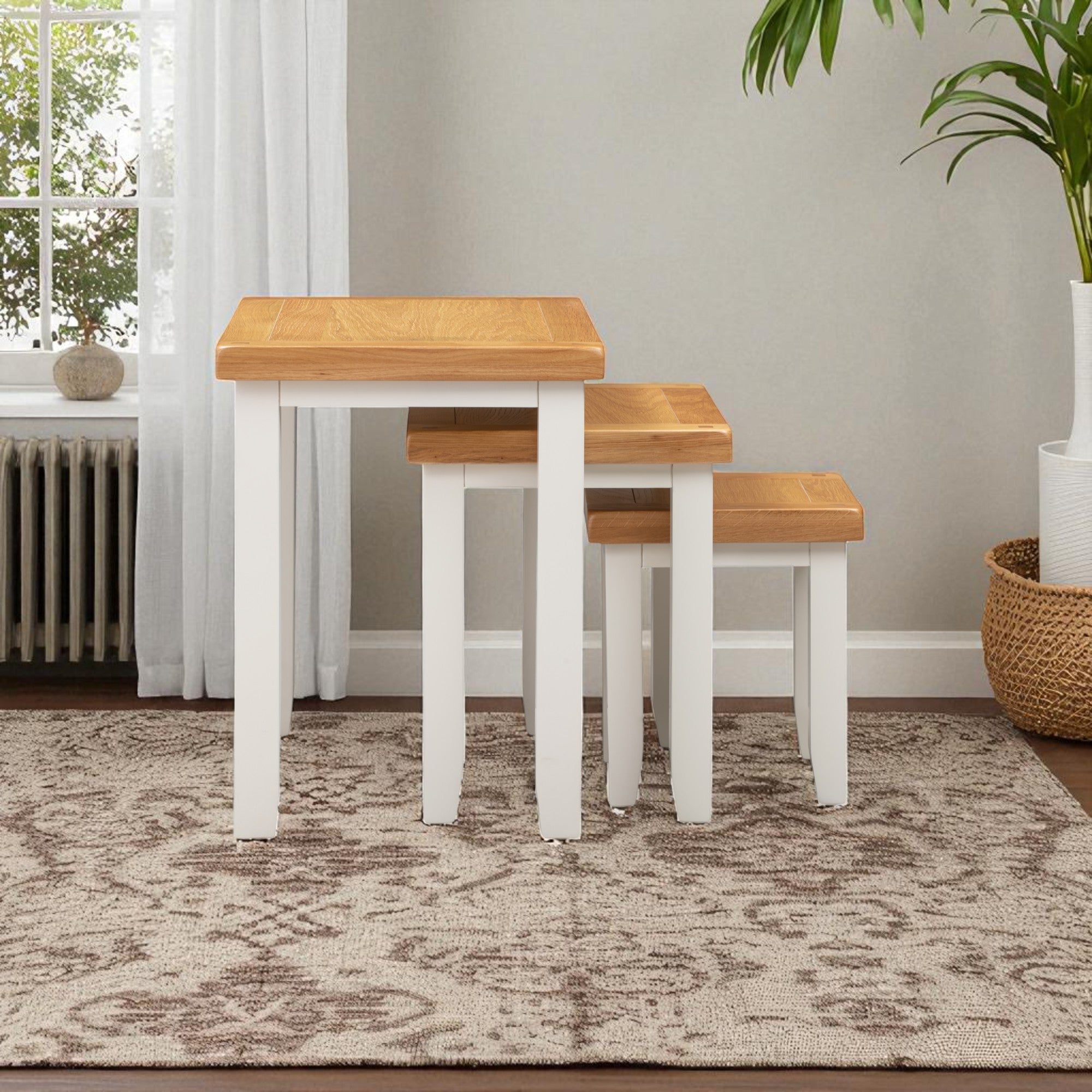MELBOURNE WHITE NEST OF TABLES