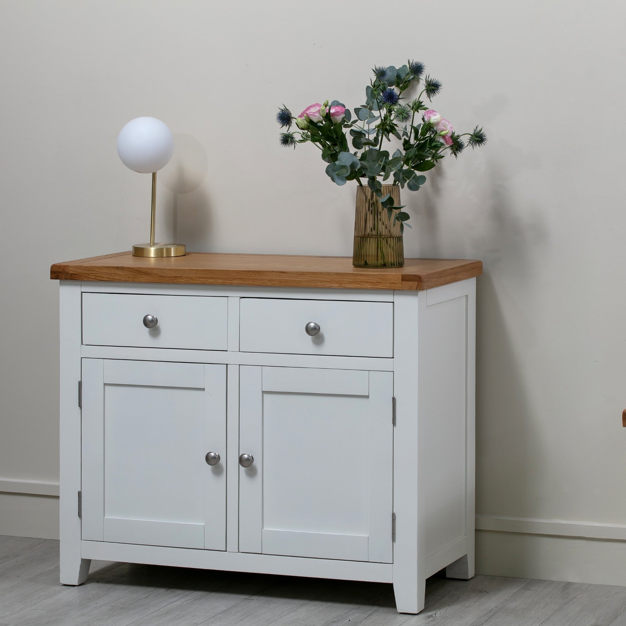 MELBOURNE WHITE 2 DOOR SIDEBOARD