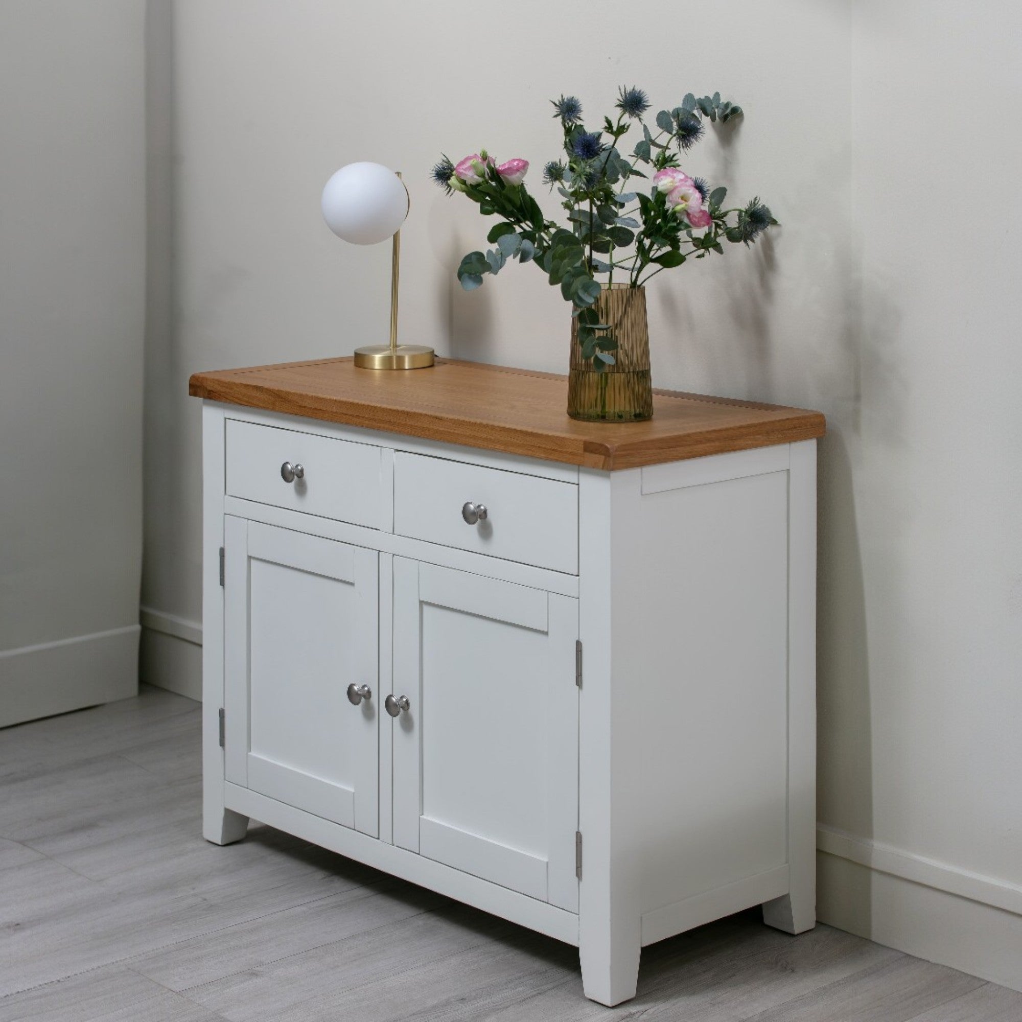 MELBOURNE WHITE 2 DOOR SIDEBOARD