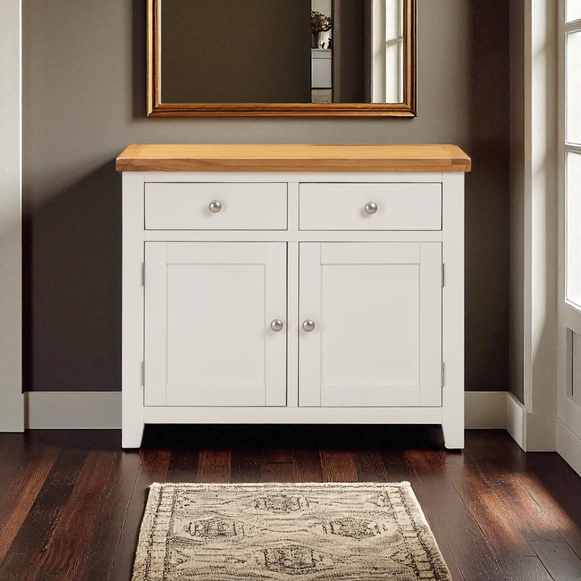 MELBOURNE WHITE 2 DOOR SIDEBOARD