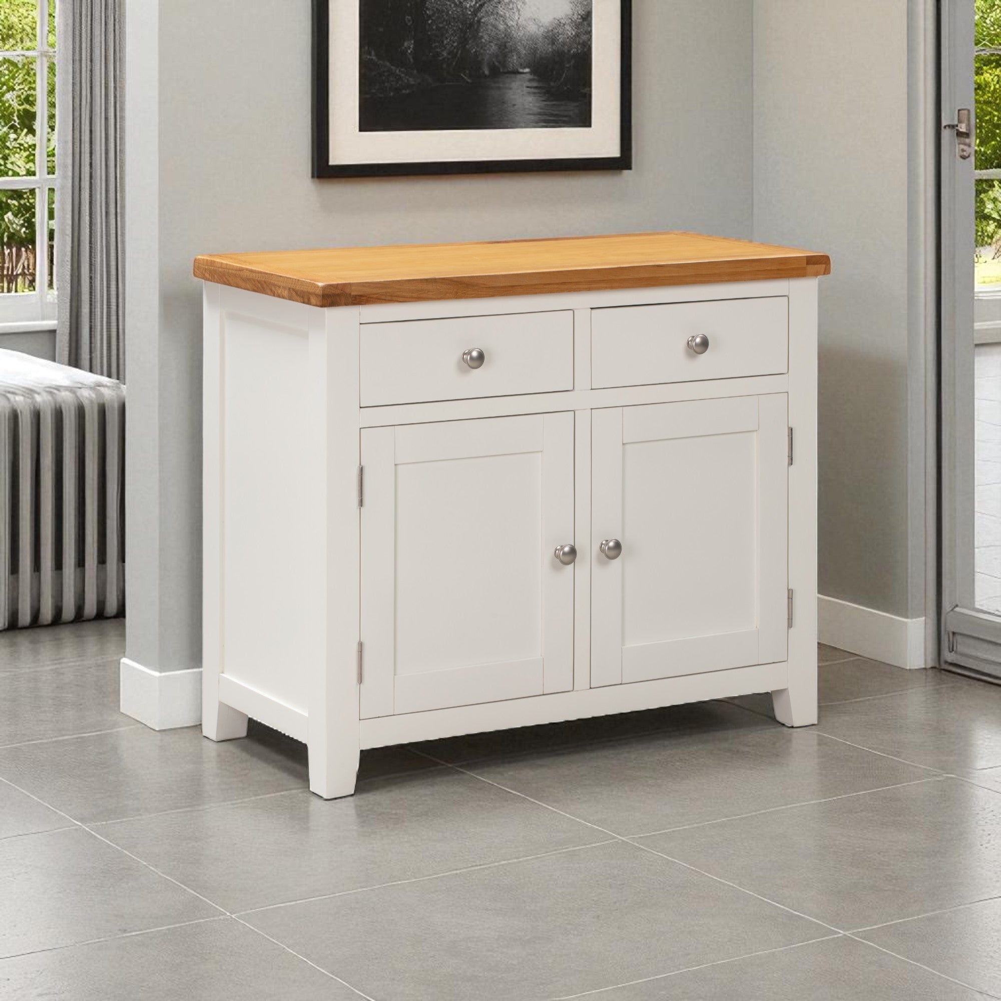 MELBOURNE WHITE 2 DOOR SIDEBOARD
