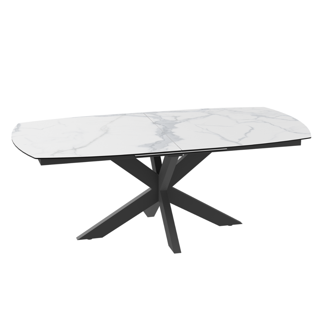 Phoenix Dining Table Matt Marble