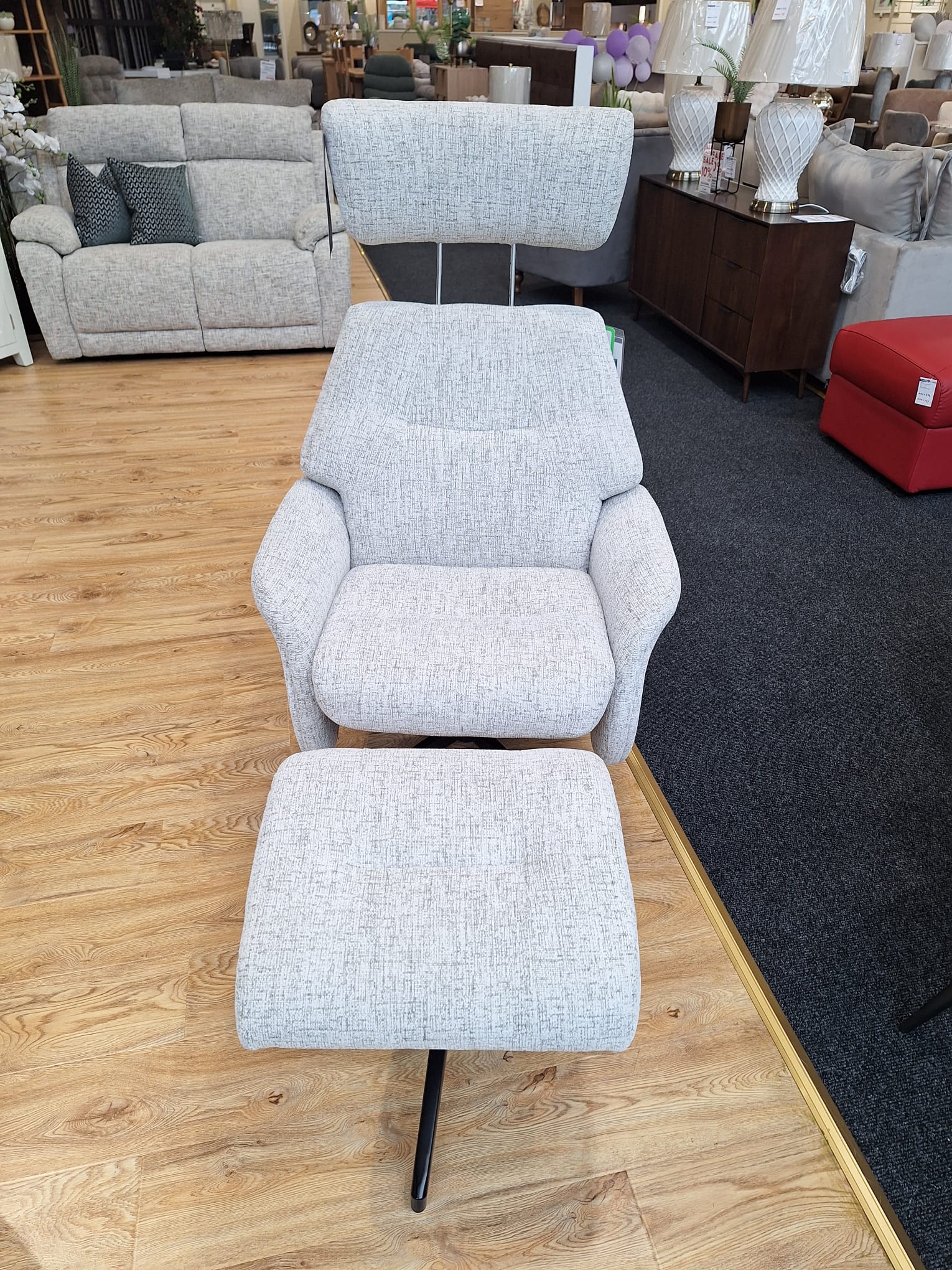 Mira Swivel + Footstool - Connollys Of Moy