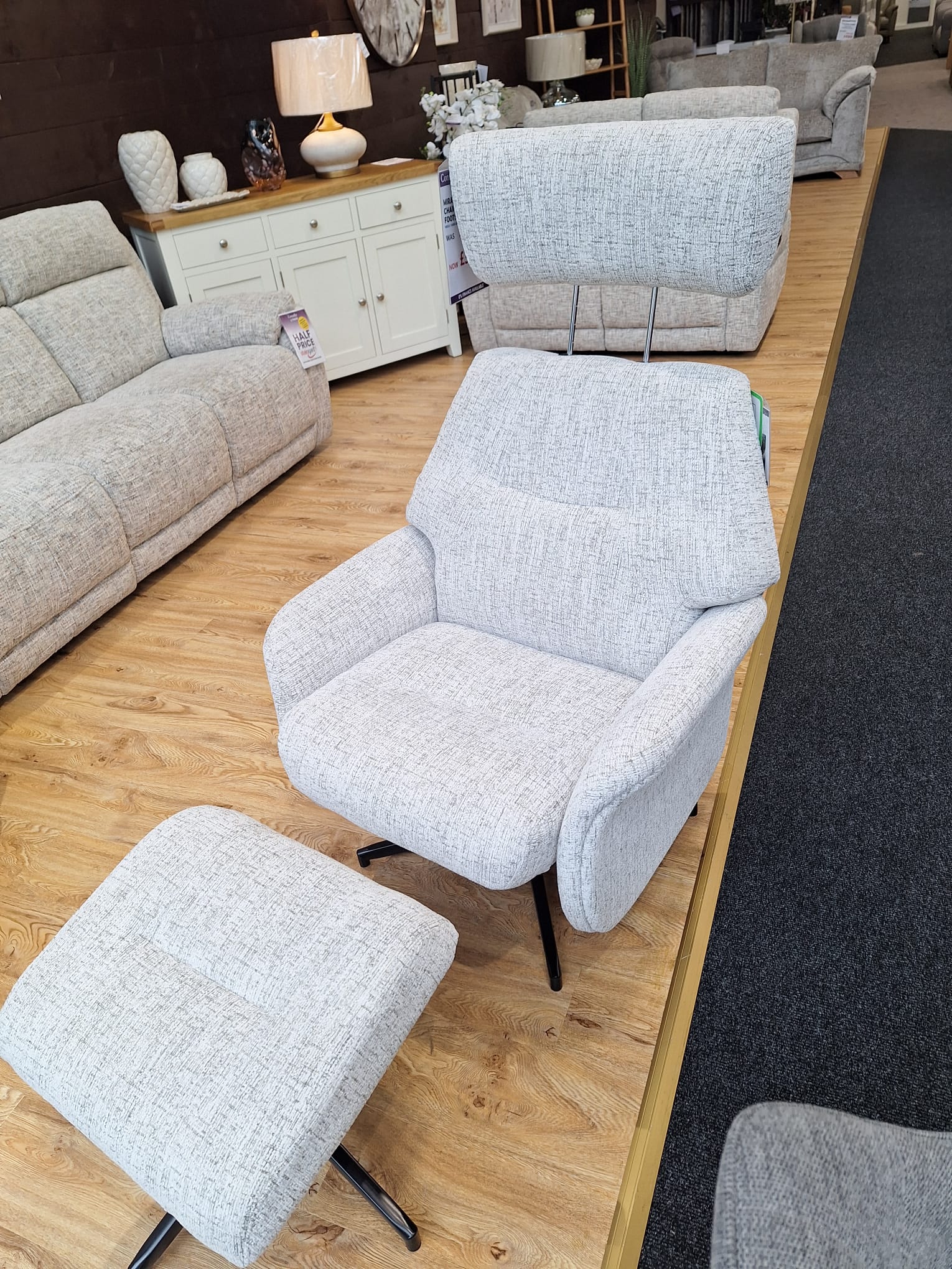 Mira Swivel + Footstool - Connollys Of Moy