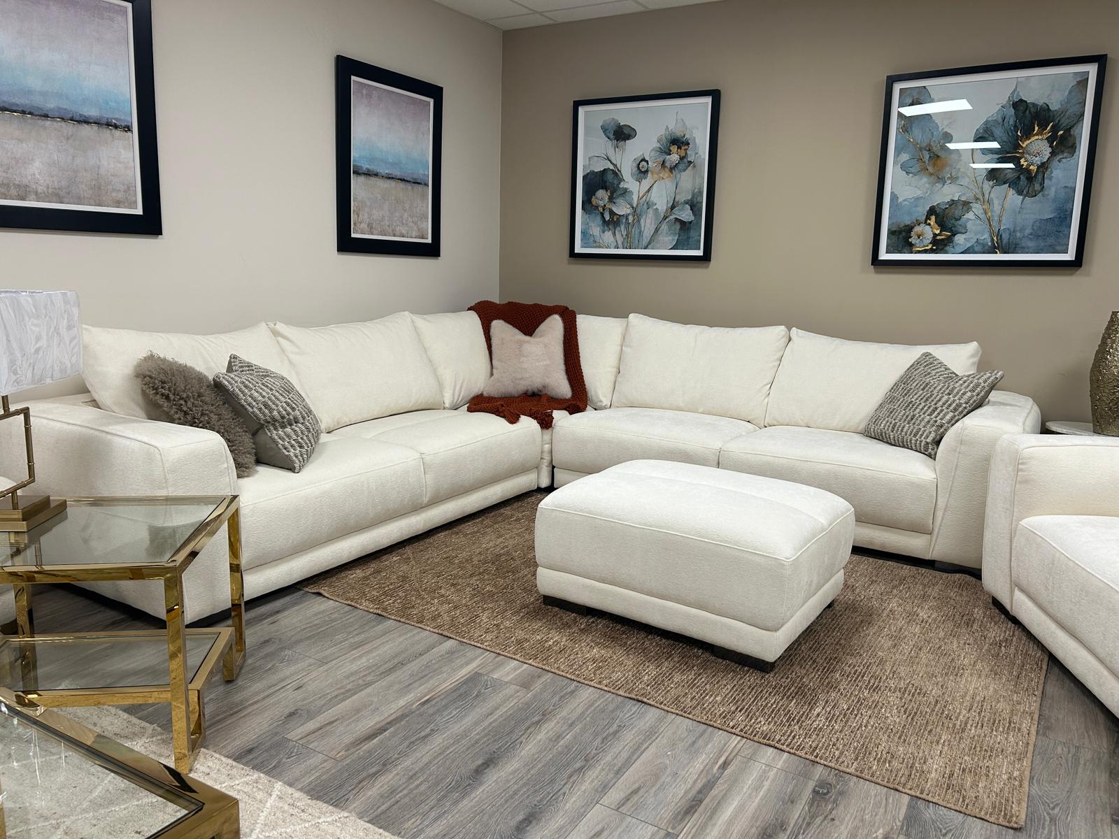 NAPIER CORNER + CHAIR + FOOTSTOOL