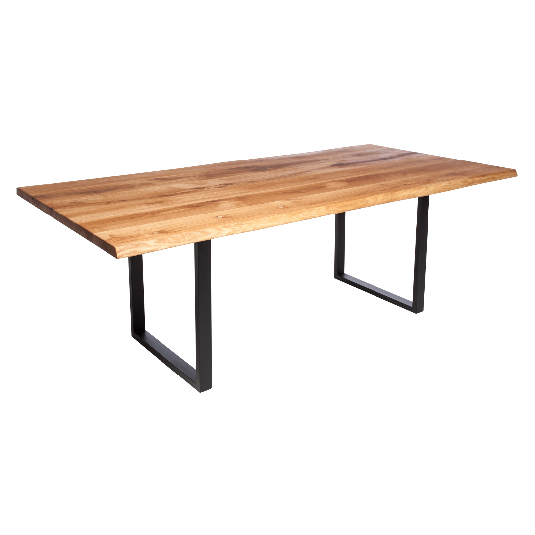 Fargo Oiled Oak Dining Table (B) - Anthracite