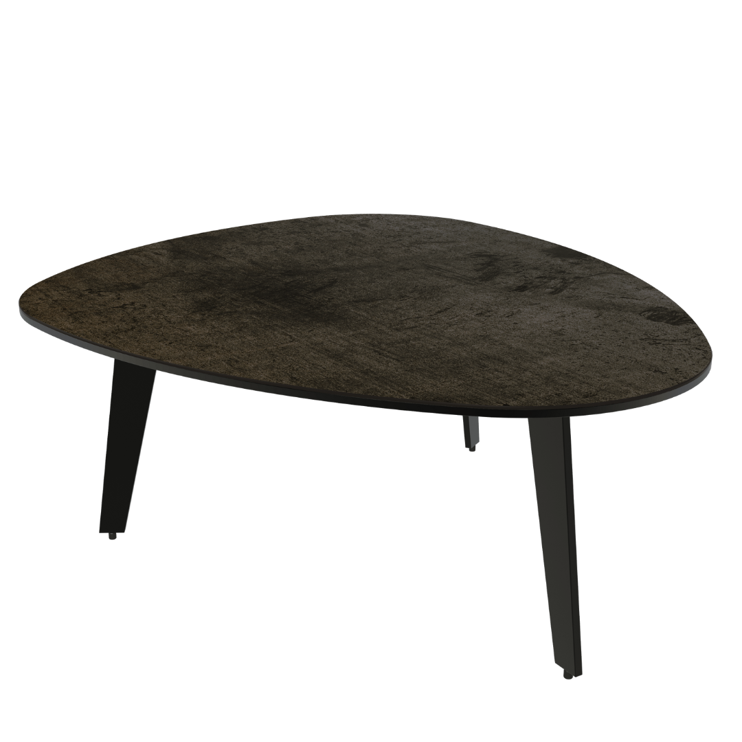 Galet Coffee Table - Steel Dark