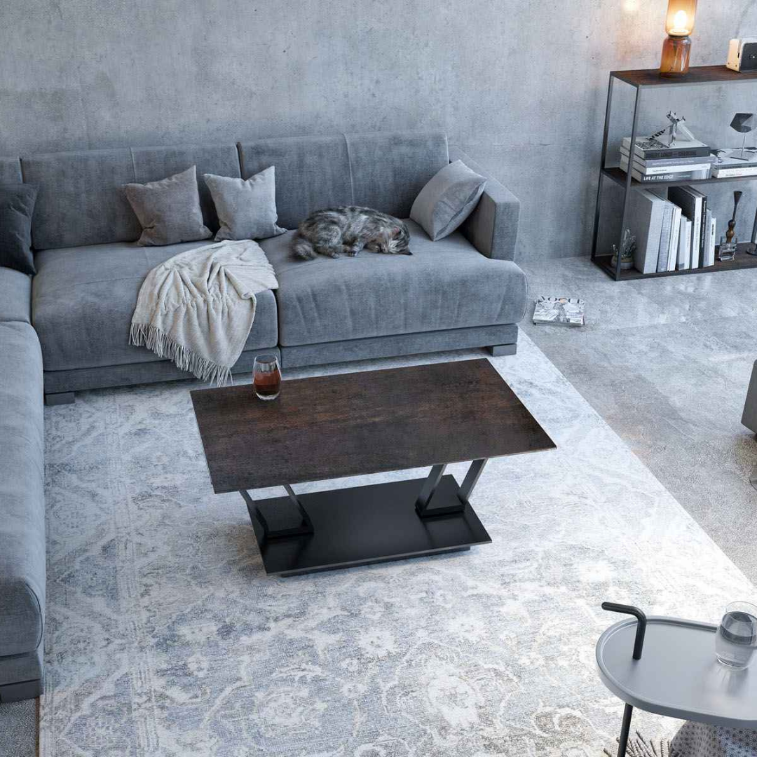 Barcelona Coffee Table - Steel Dark
