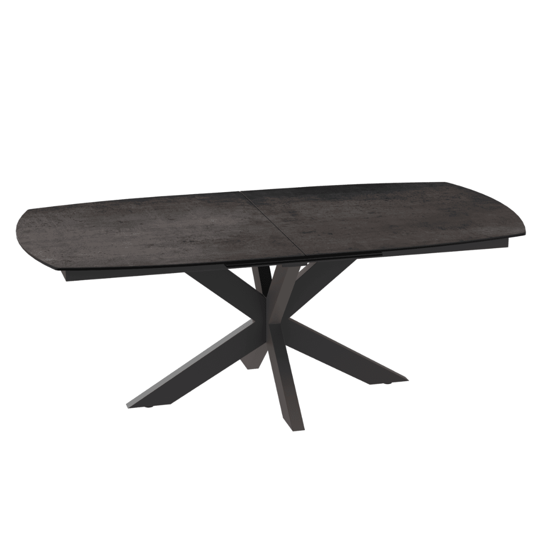 Phoenix Dining Table - Steel Dark