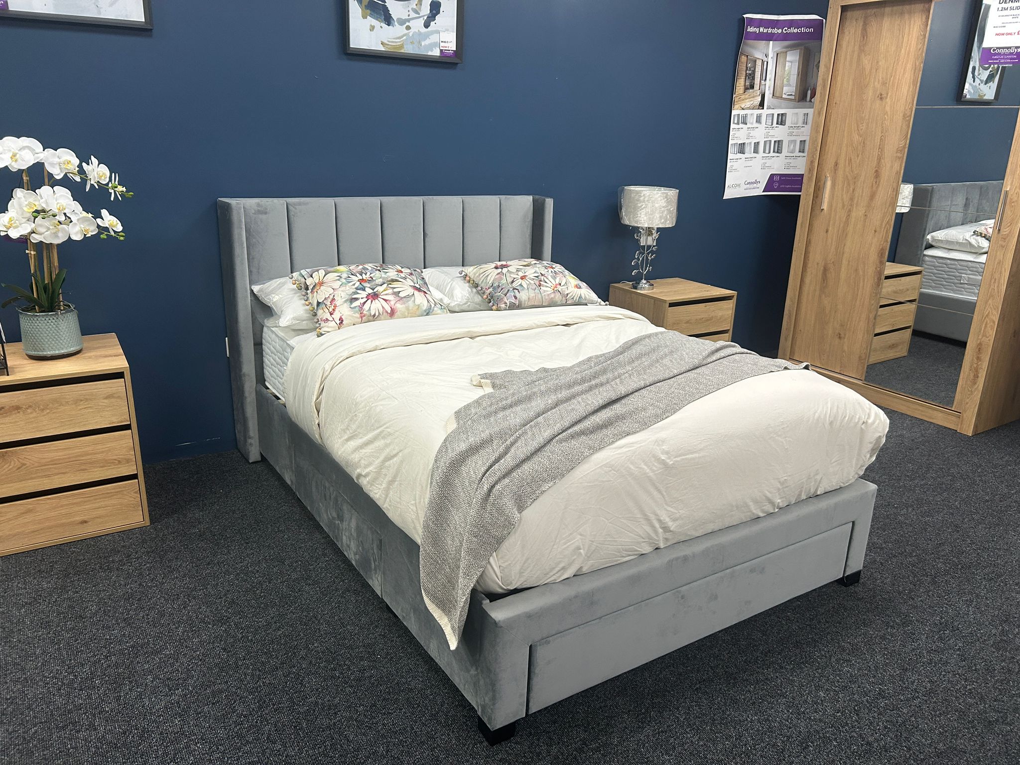 Grange 4ft6 Bedframe + 3 Drawers