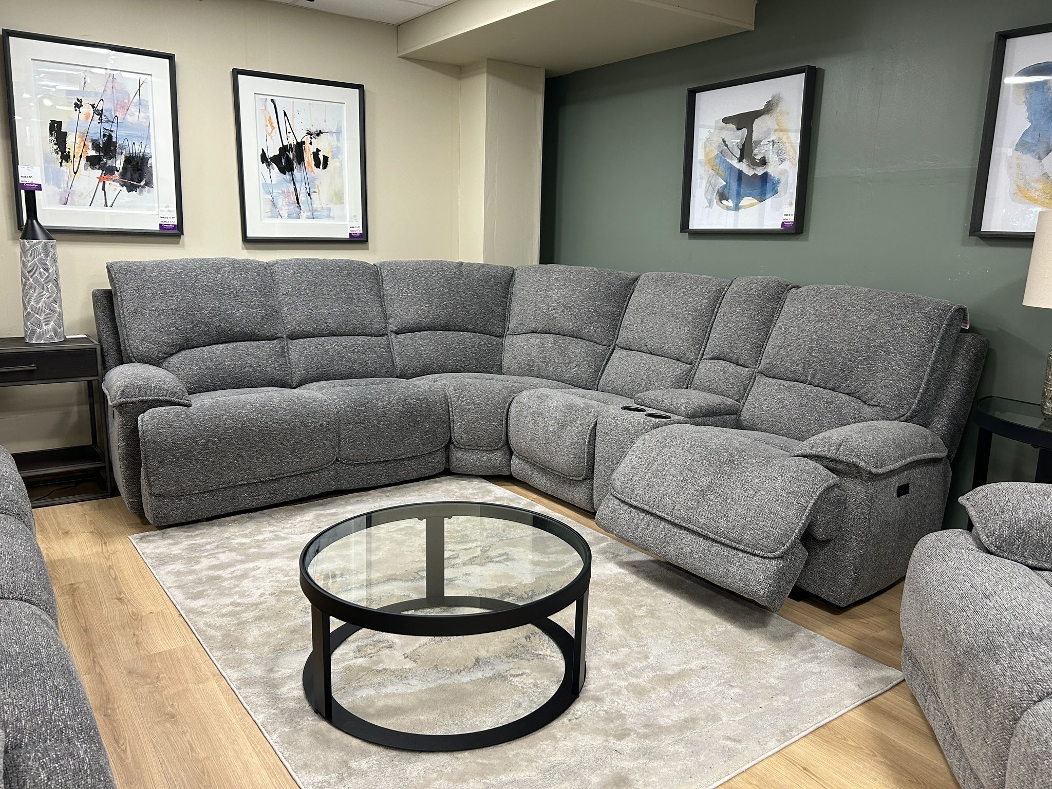 MARNIE CORNER SOFA WITH CONSOLE