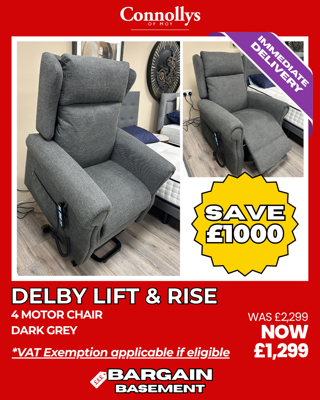 Delby Lift & Rise Armchair