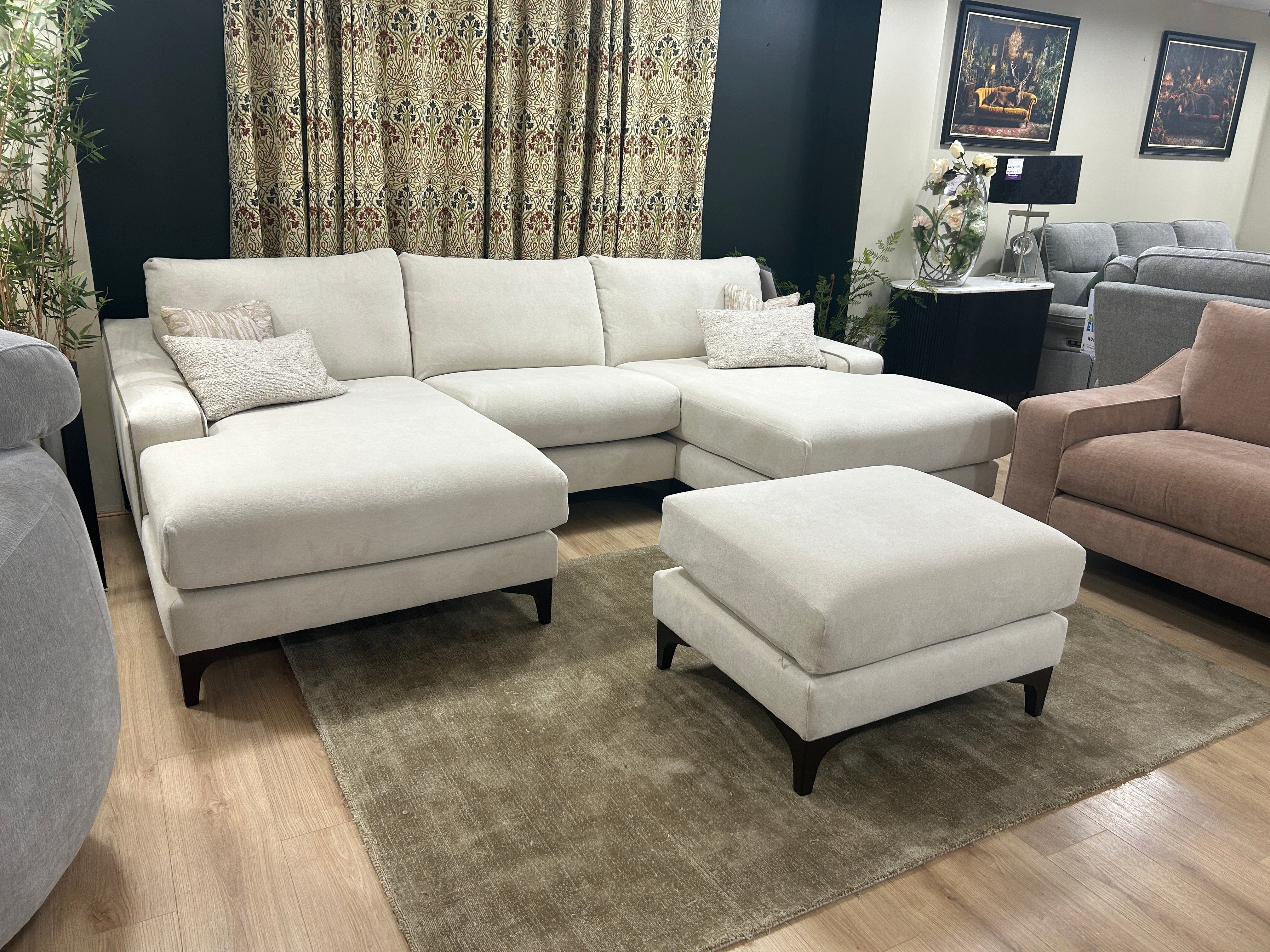 EPPING DOUBLE CHAISE + CHAIR + FOOTSTOOL - Connollys Of Moy