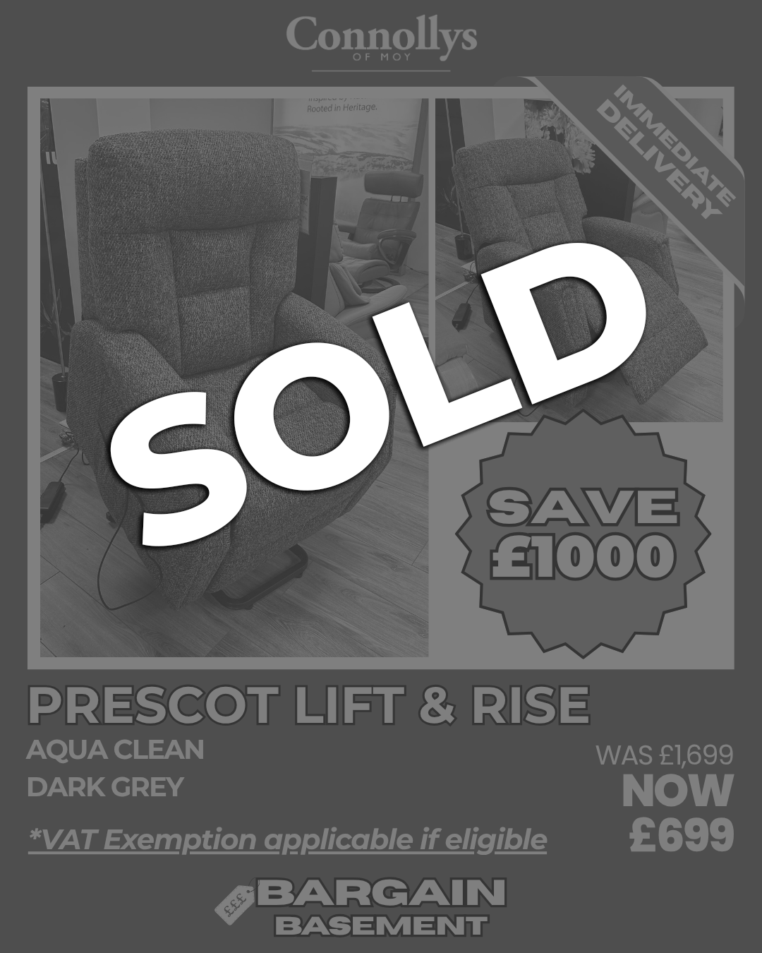 Prescot Lift & Rise Armchair - Connollys Of Moy