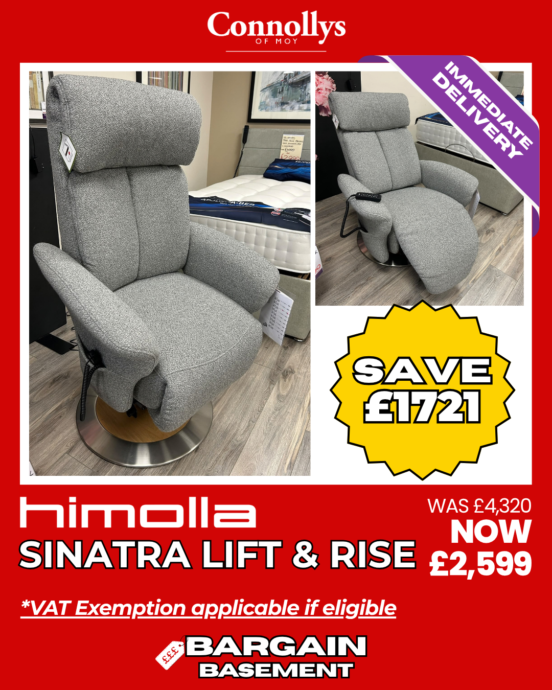 Sinatra Lift & Rise Armchair (S)