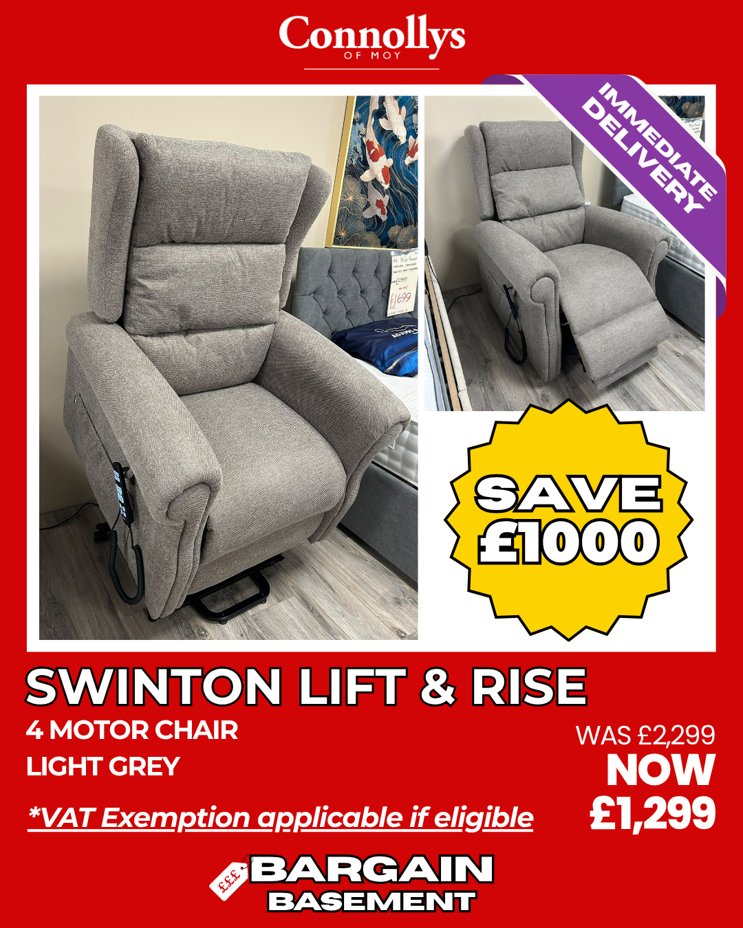 Swinton Lift & Rise Armchair