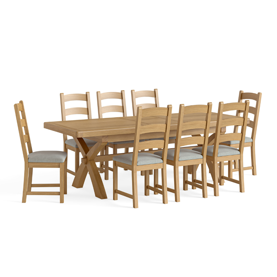 Normandy Cross Leg Extending Dining Table