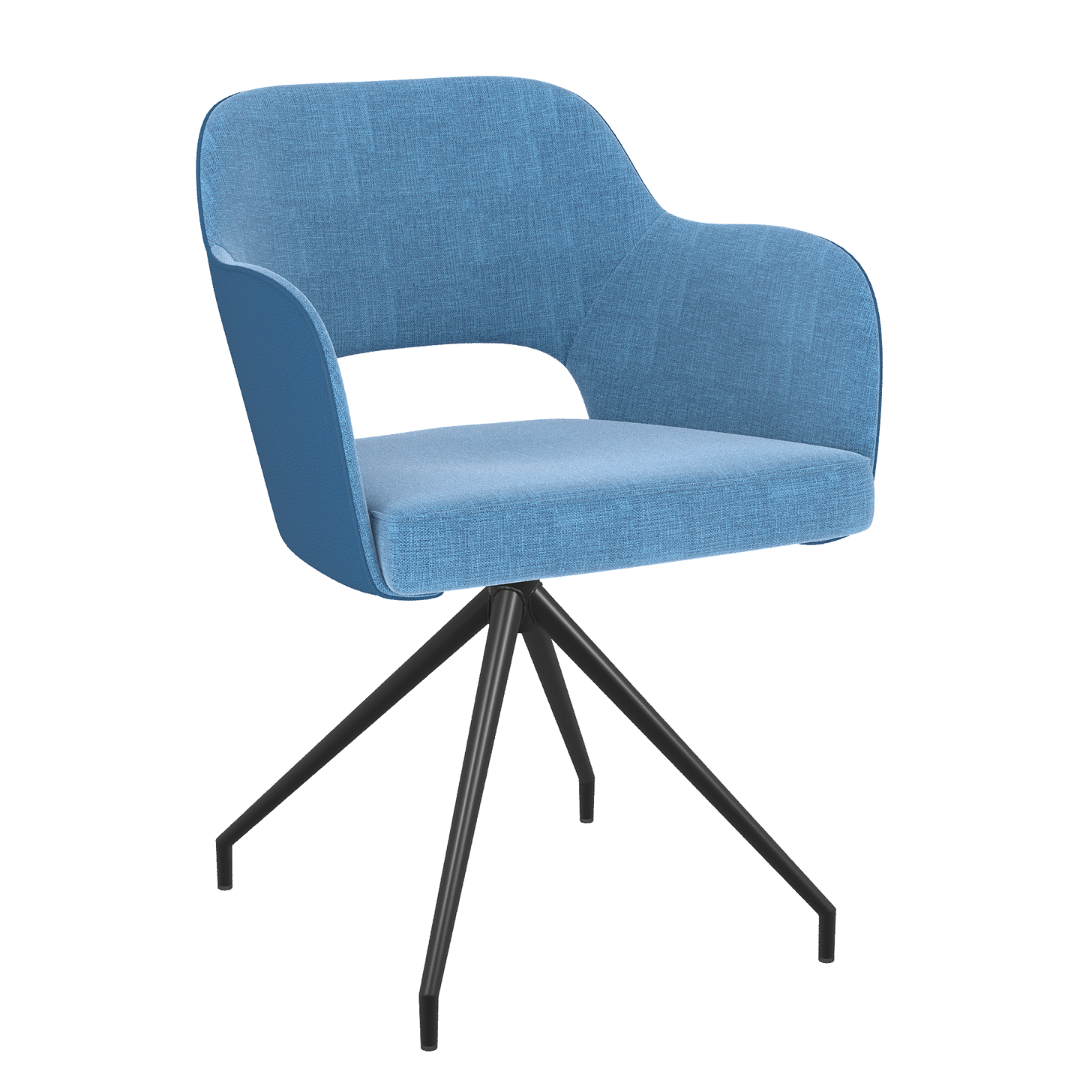 Chicago Swivel Seat Chair - Blue