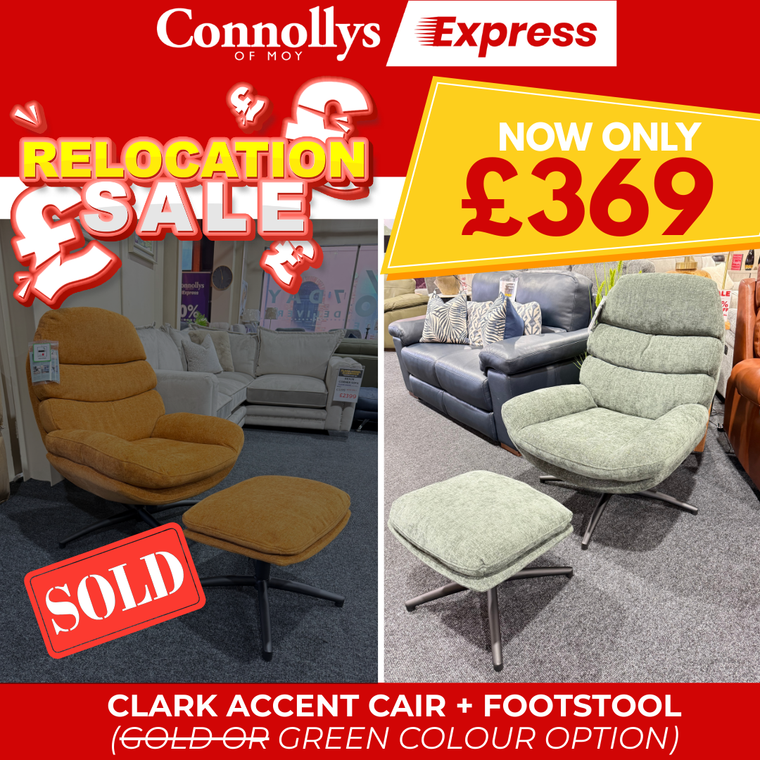 Clark Accent Chair + Footstool - Connollys Of Moy