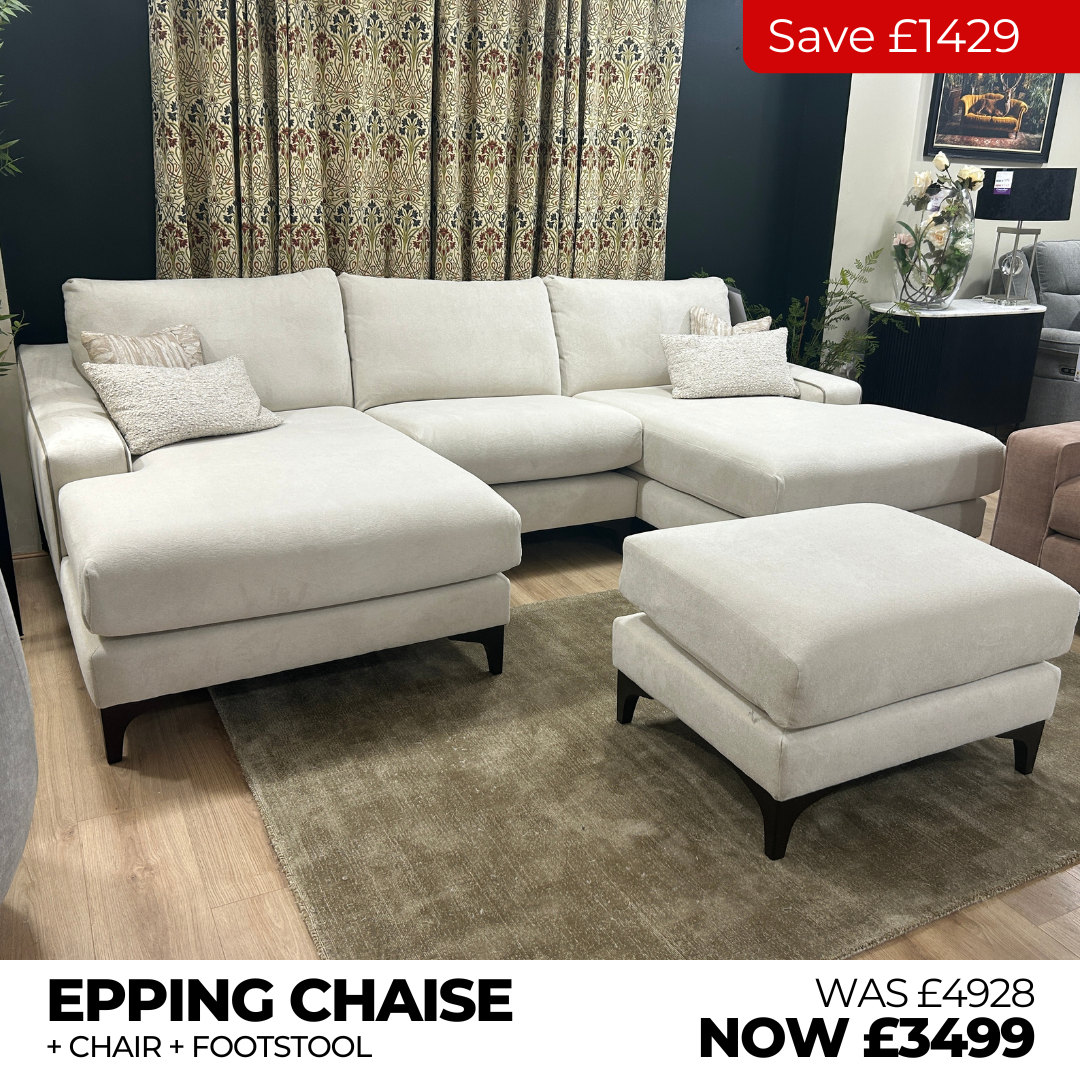 EPPING DOUBLE CHAISE + CHAIR + FOOTSTOOL - Connollys Of Moy