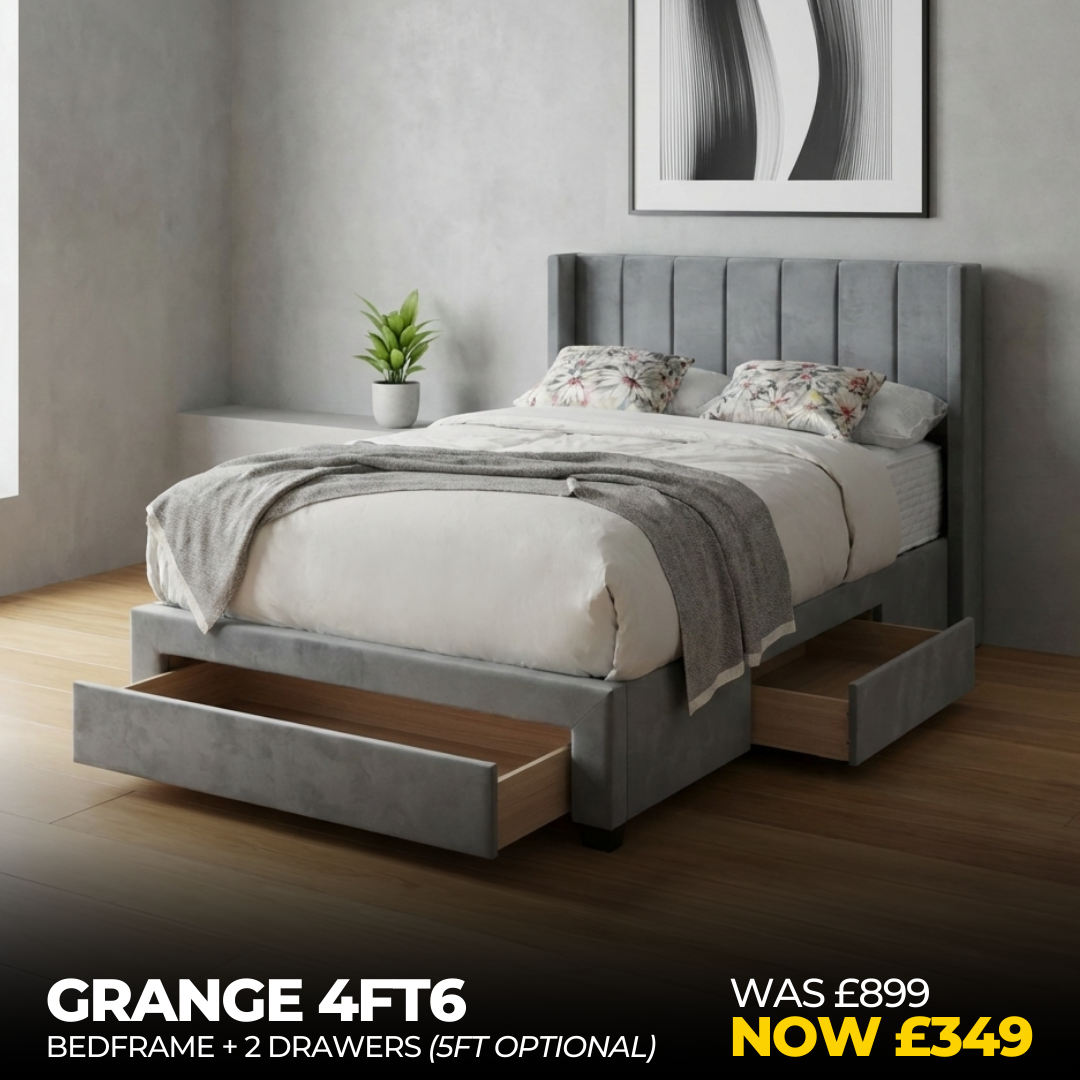 Grange 4ft6 Bedframe + 3 Drawers - Connollys Of Moy