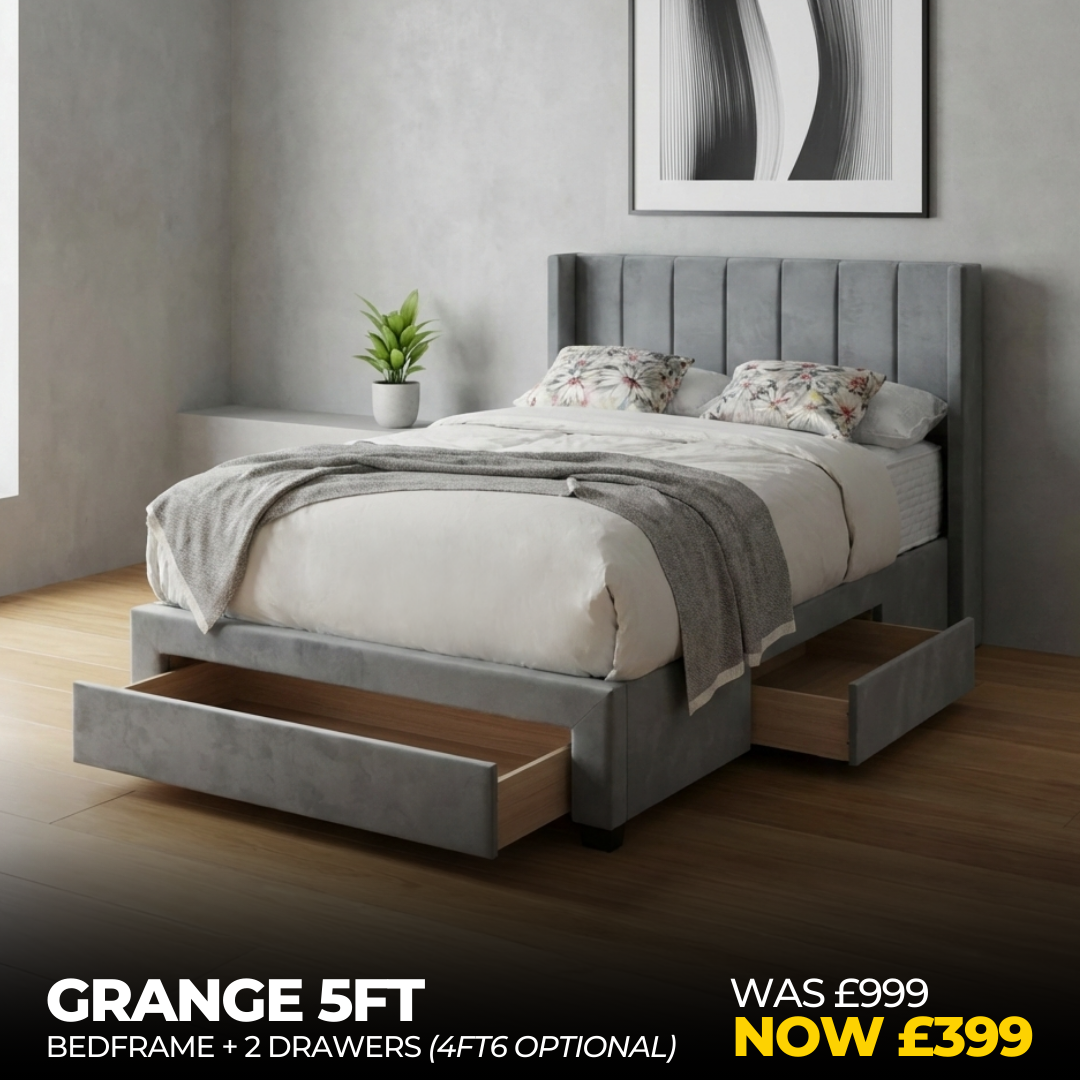Grange 5ft Bedframe + 3 Drawers - Connollys Of Moy