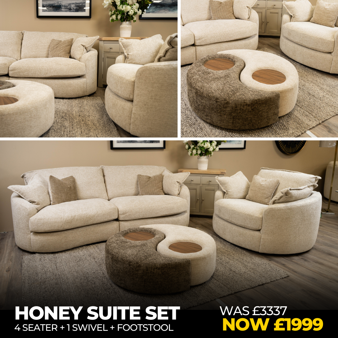Honey 4+1+Footstool - Connollys Of Moy