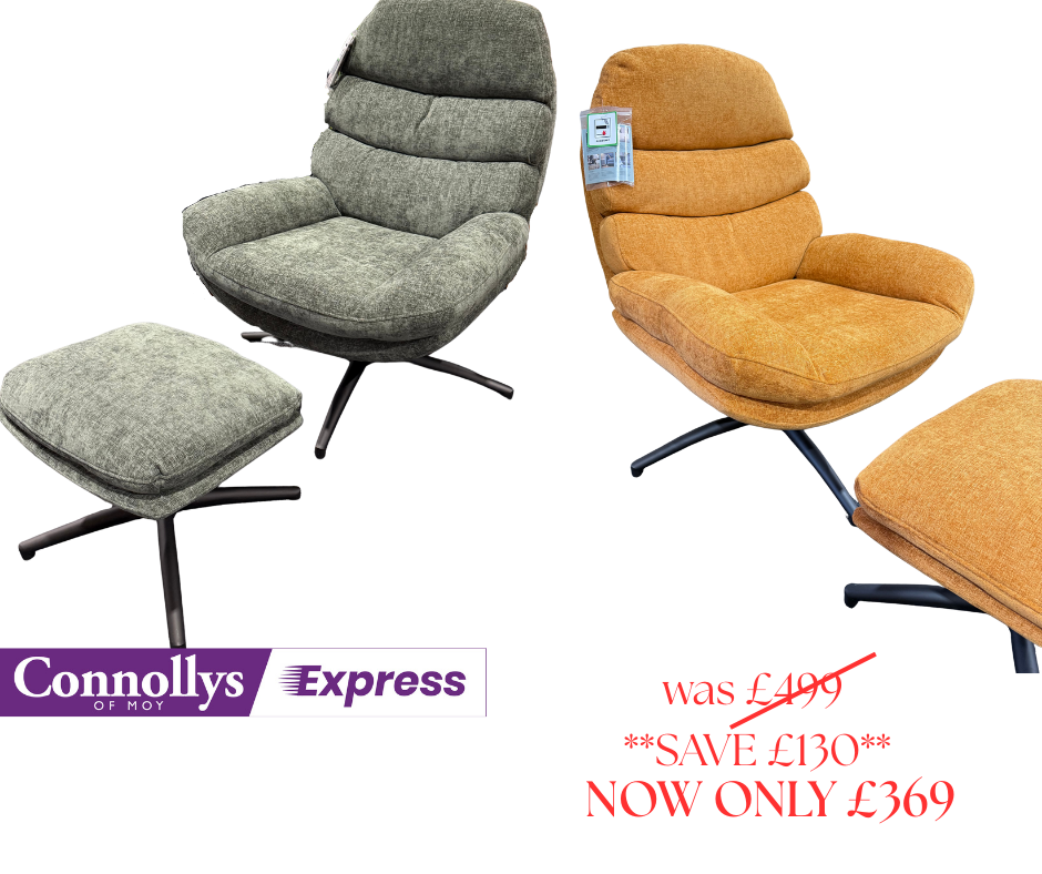 Clark Accent Chair + Footstool