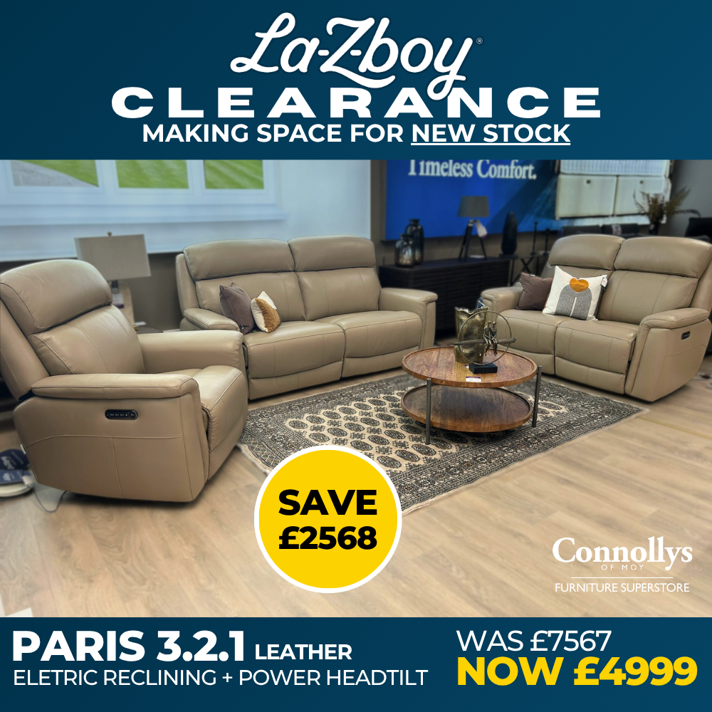 LA-Z-BOY PARIS 3.2.1 - LEATHER - Connollys Of Moy