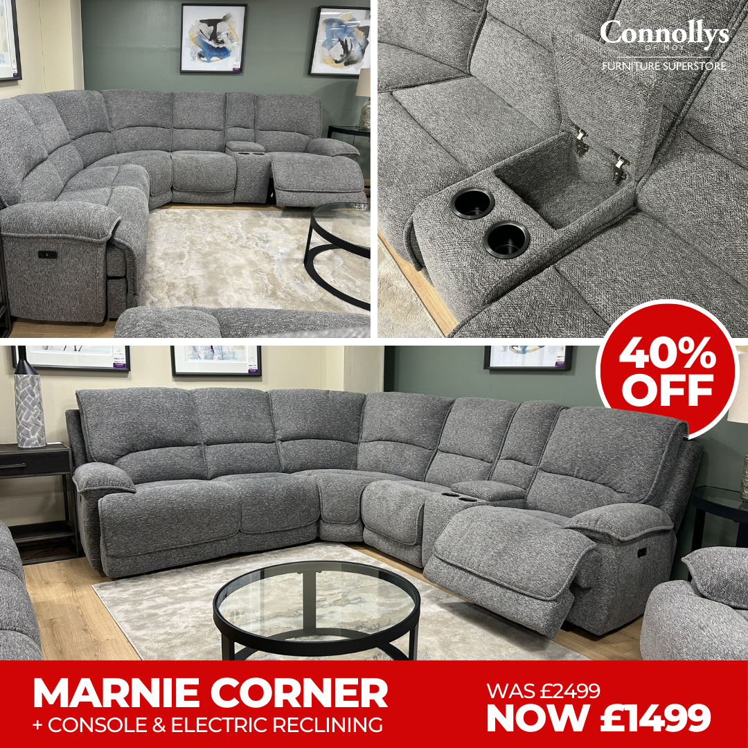MARNIE CORNER SOFA WITH CONSOLE