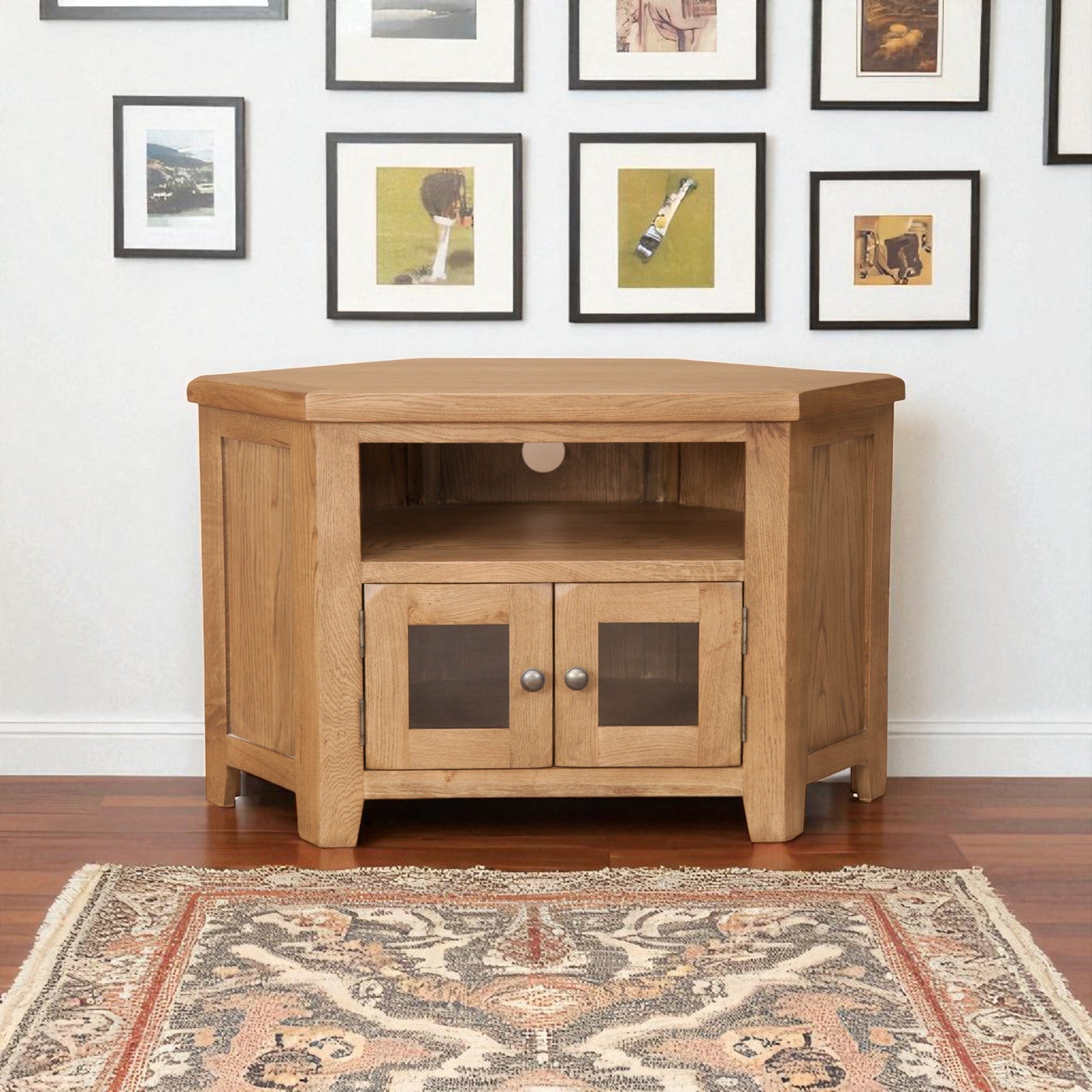 MELBOURNE COUNTRY GLAZED TV CABINET