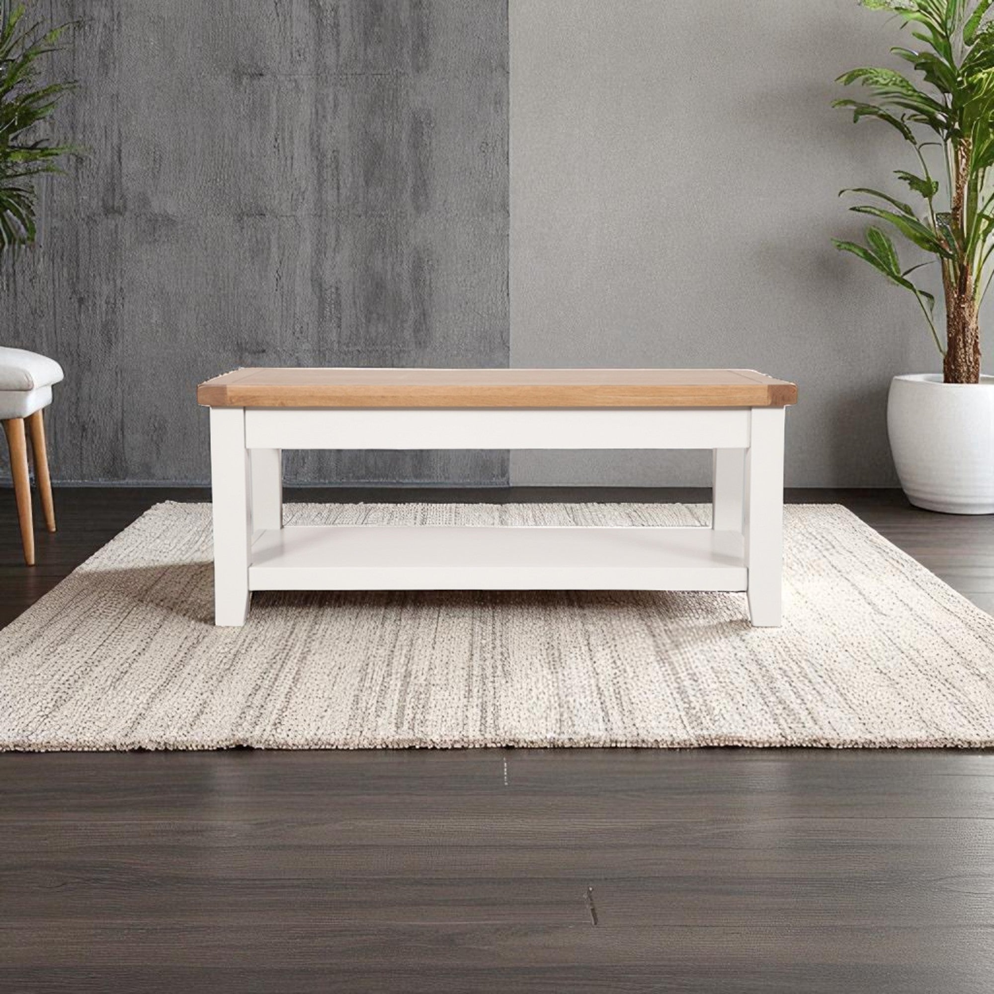 MELBOURNE WHITE COFFEE TABLE