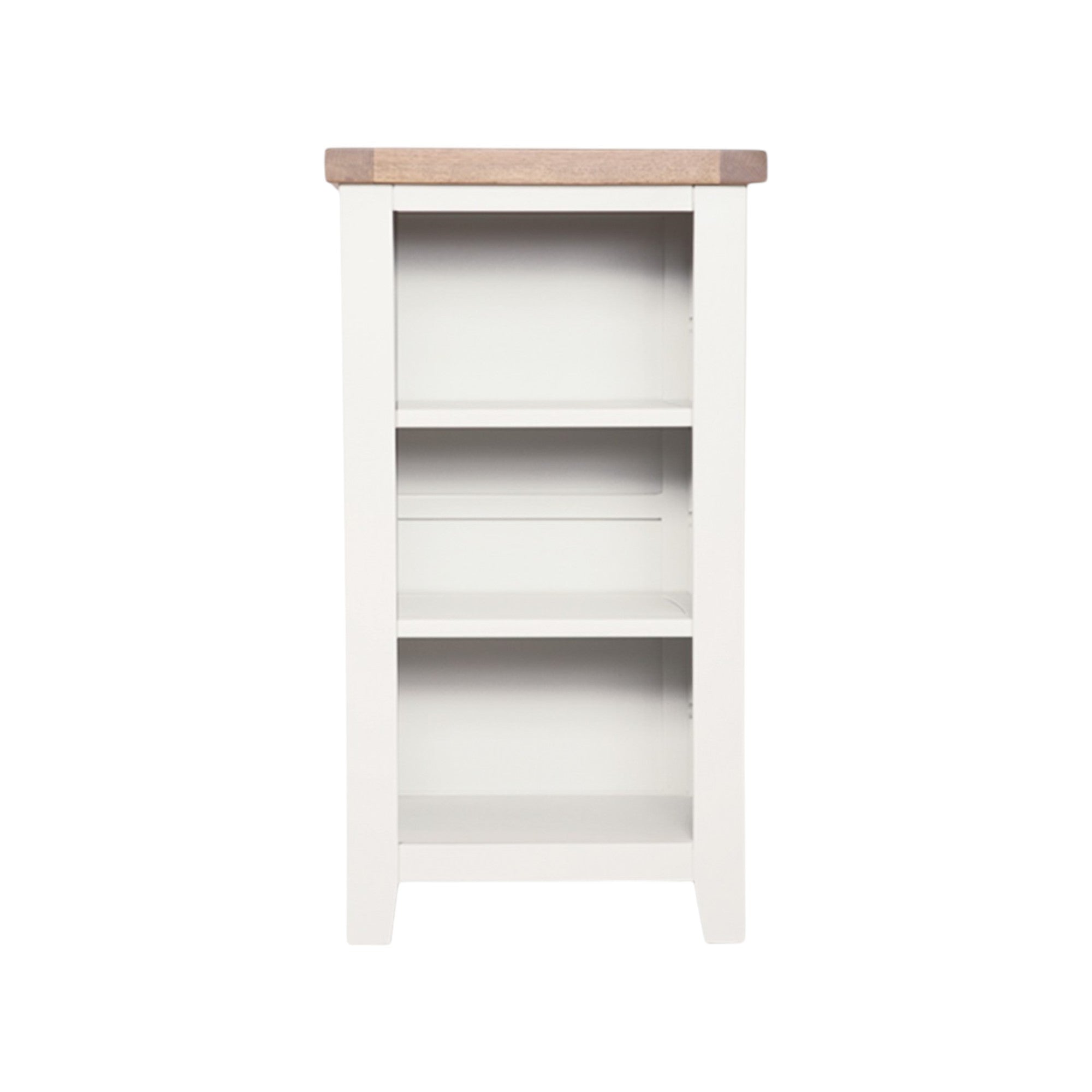 MELBOURNE WHITE SMALL BOOKCASE/DVD RACK